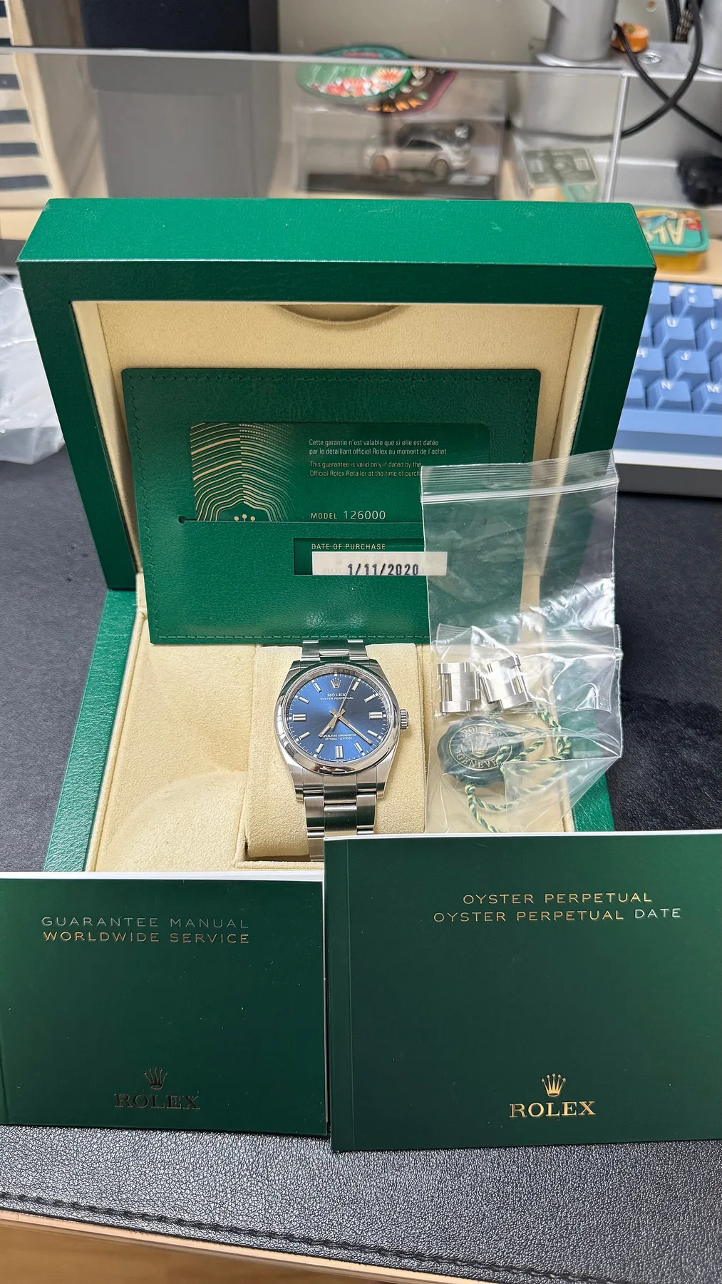 롤렉스 오이스퍼 퍼페츄얼 126000 청판 36mm 2020 사진 8