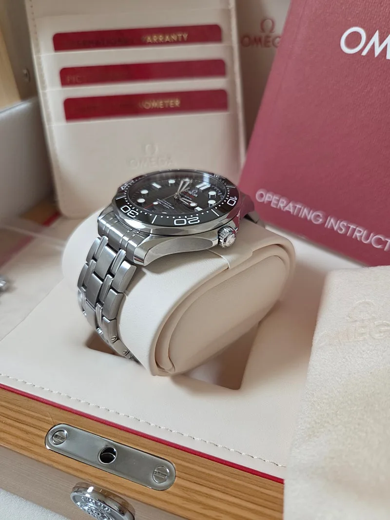 오메가 씨마스터 다이버 300M 42mm 스틸 블랙 다이얼 2020 사진 6