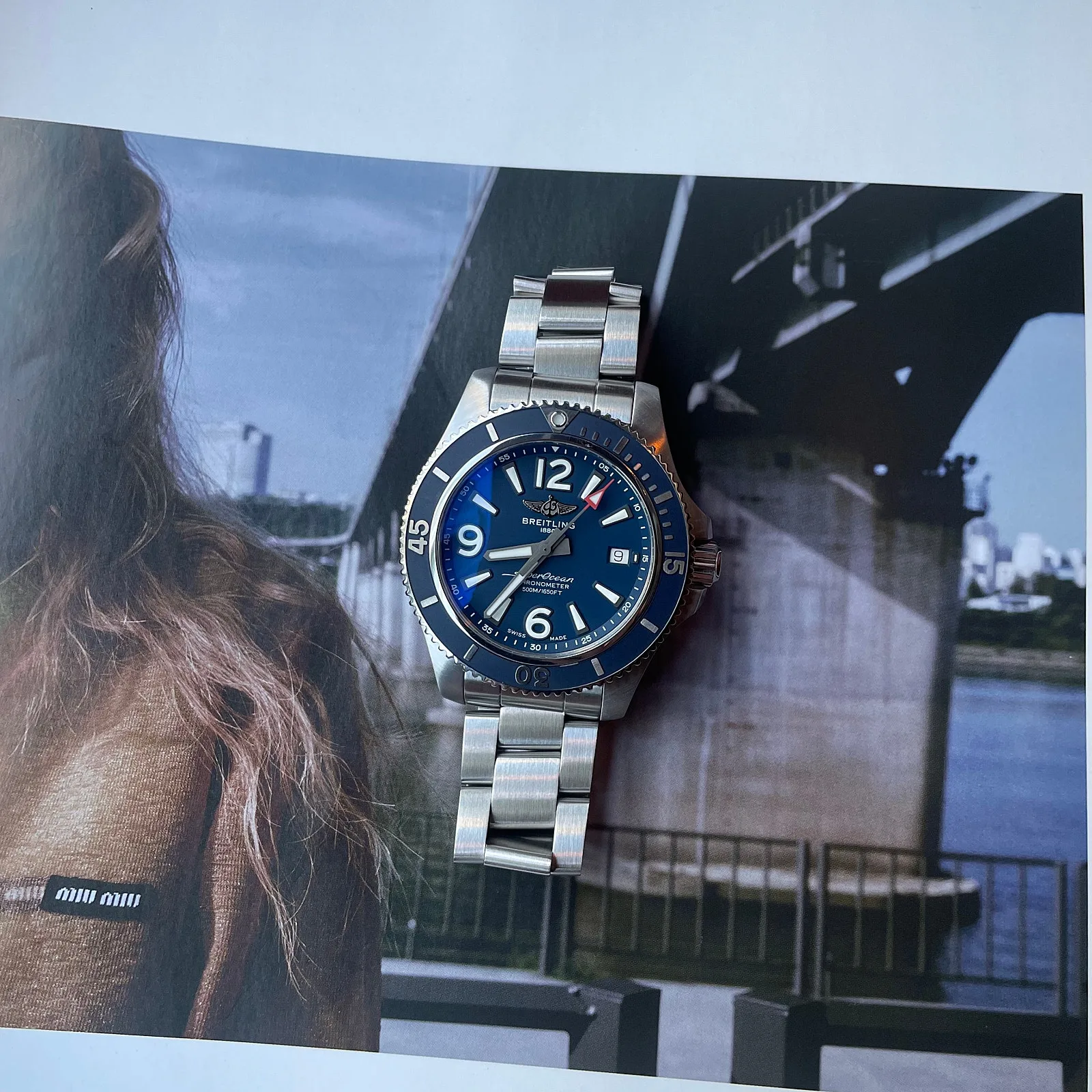 브라이틀링 슈퍼오션 42mm 청판 2022 사진 2