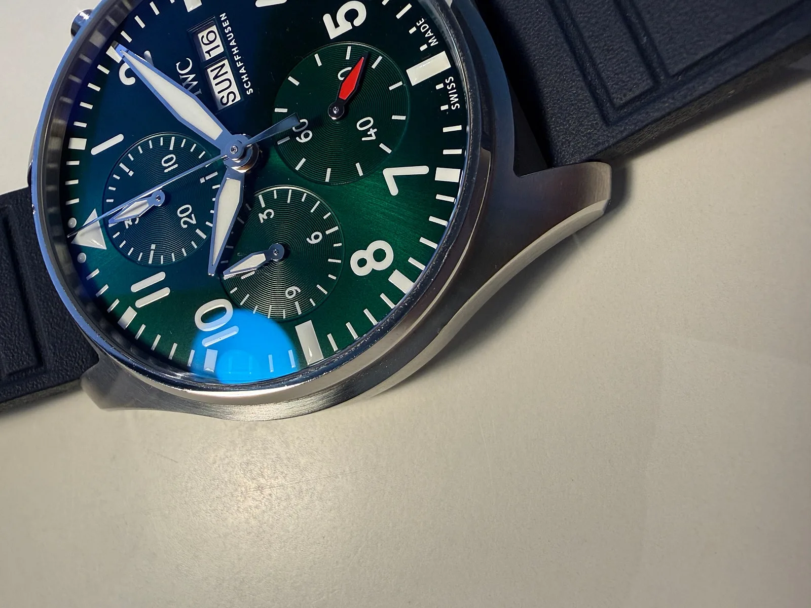 IWC 파일럿 워치 크로노그래프 41 녹판 2022 사진 2