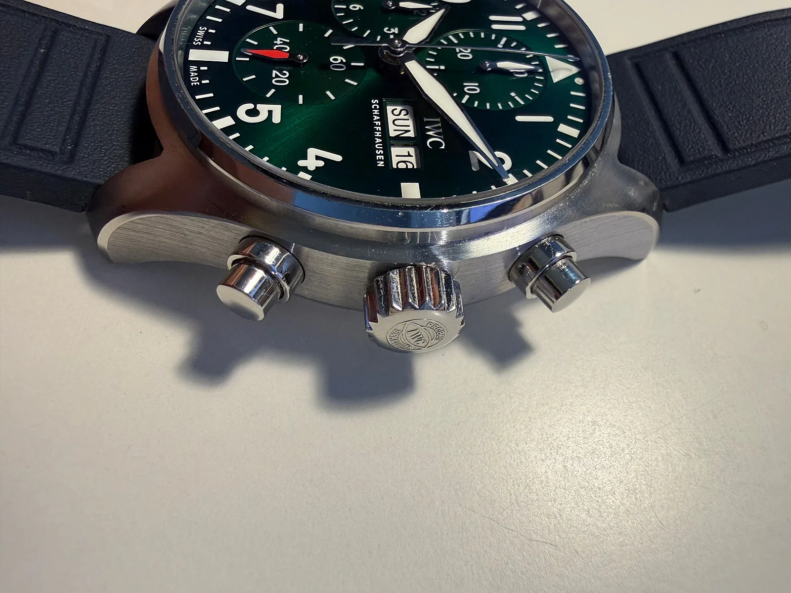 IWC 파일럿 워치 크로노그래프 41 녹판 2022 사진 3