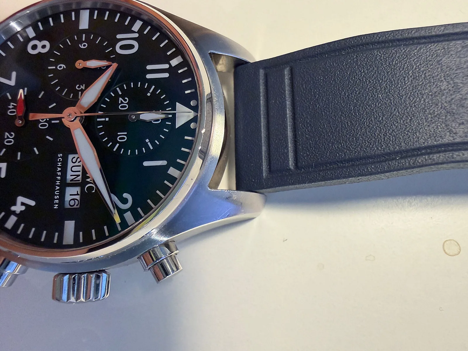 IWC 파일럿 워치 크로노그래프 41 녹판 2022 사진 5