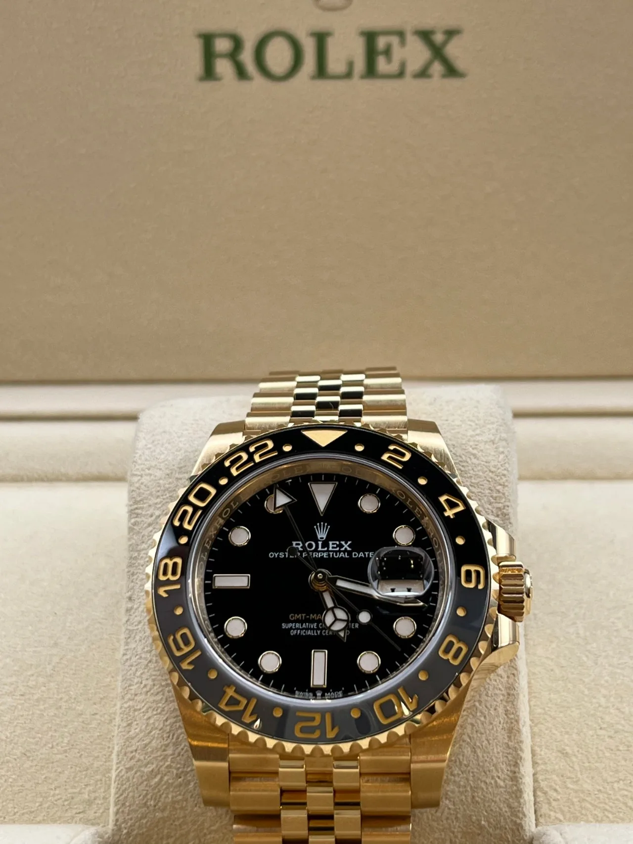 롤렉스 GMT-MASTER2 지엠티마스터2 꿀벌 옐로우골드 블랙 2023 사진 1
