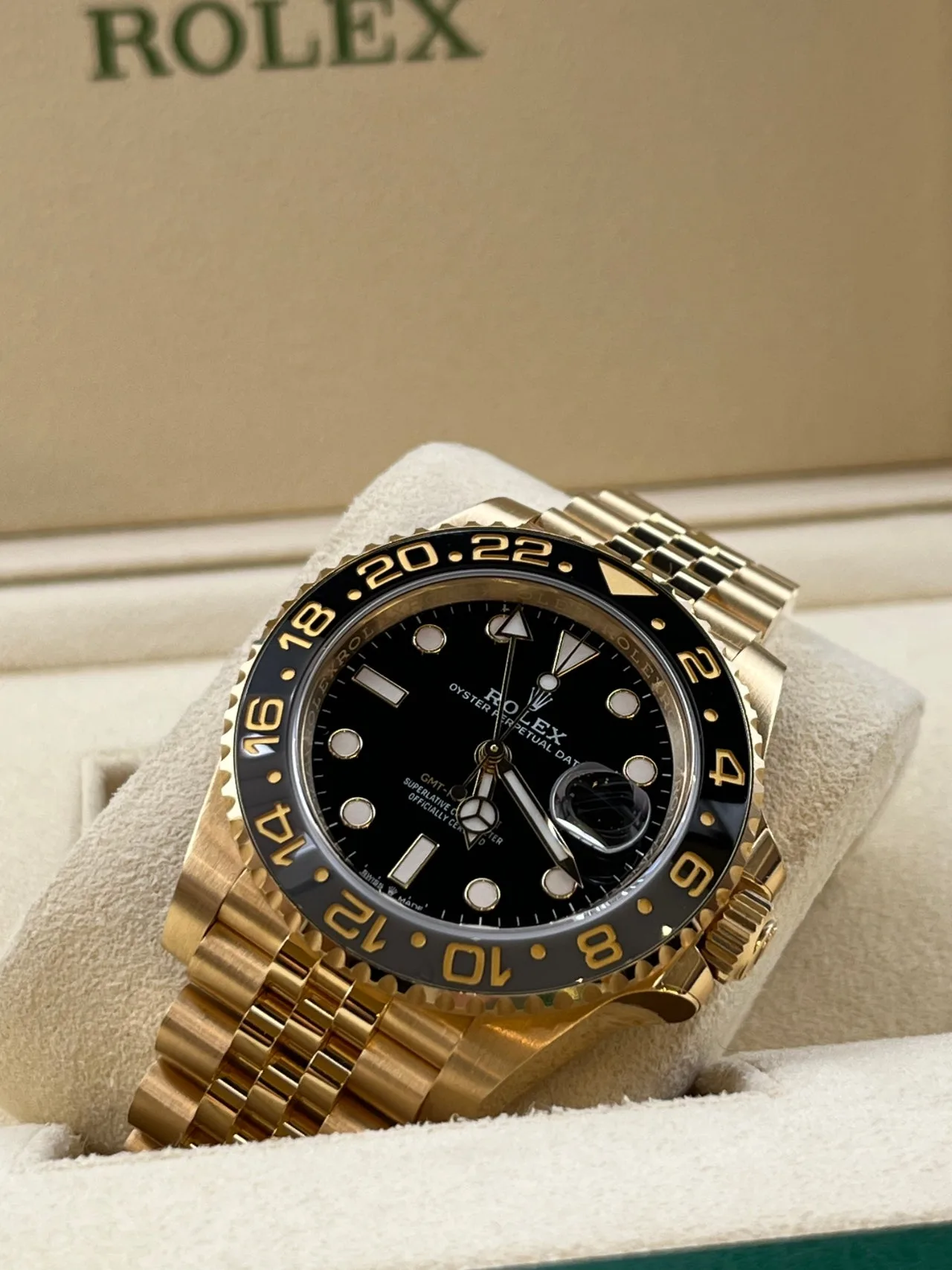 롤렉스 GMT-MASTER2 지엠티마스터2 꿀벌 옐로우골드 블랙 2023 사진 2