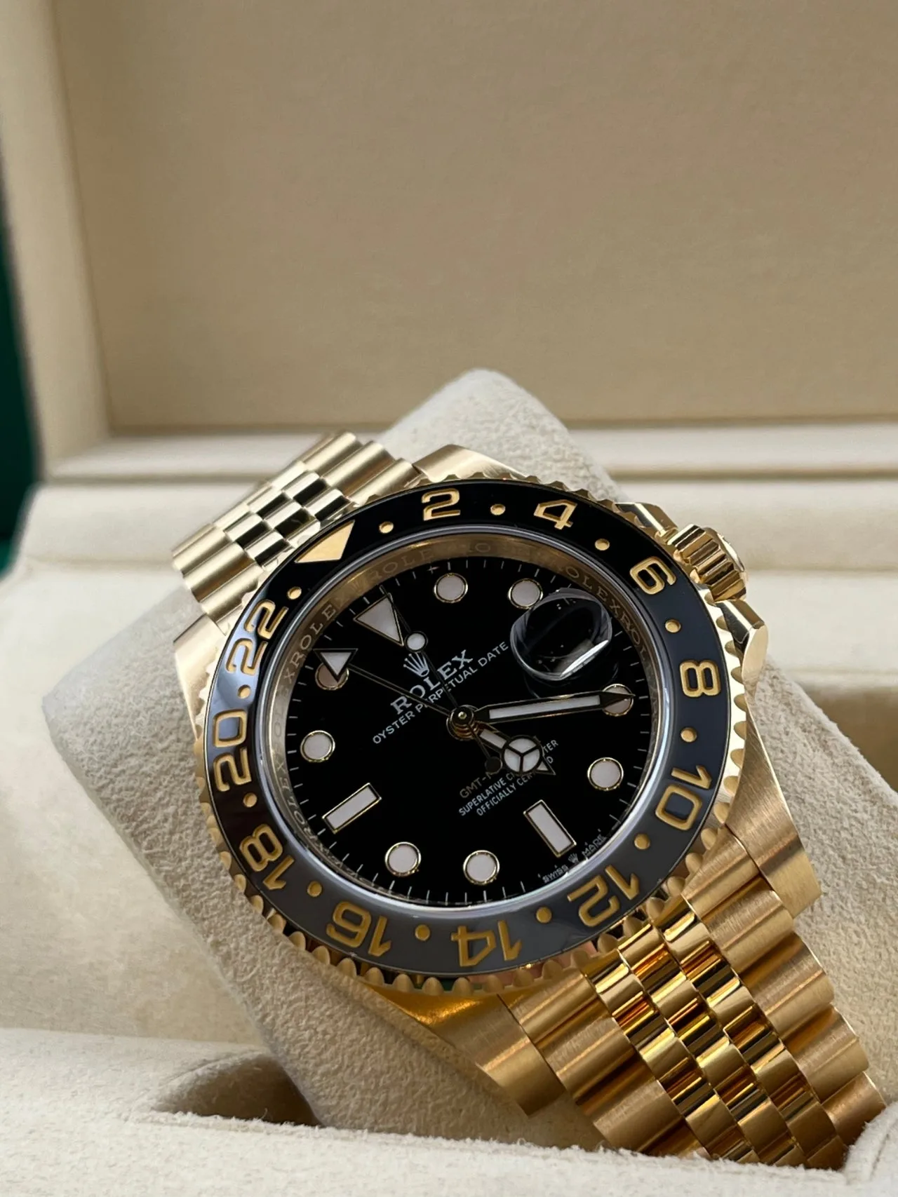 롤렉스 GMT-MASTER2 지엠티마스터2 꿀벌 옐로우골드 블랙 2023 사진 8