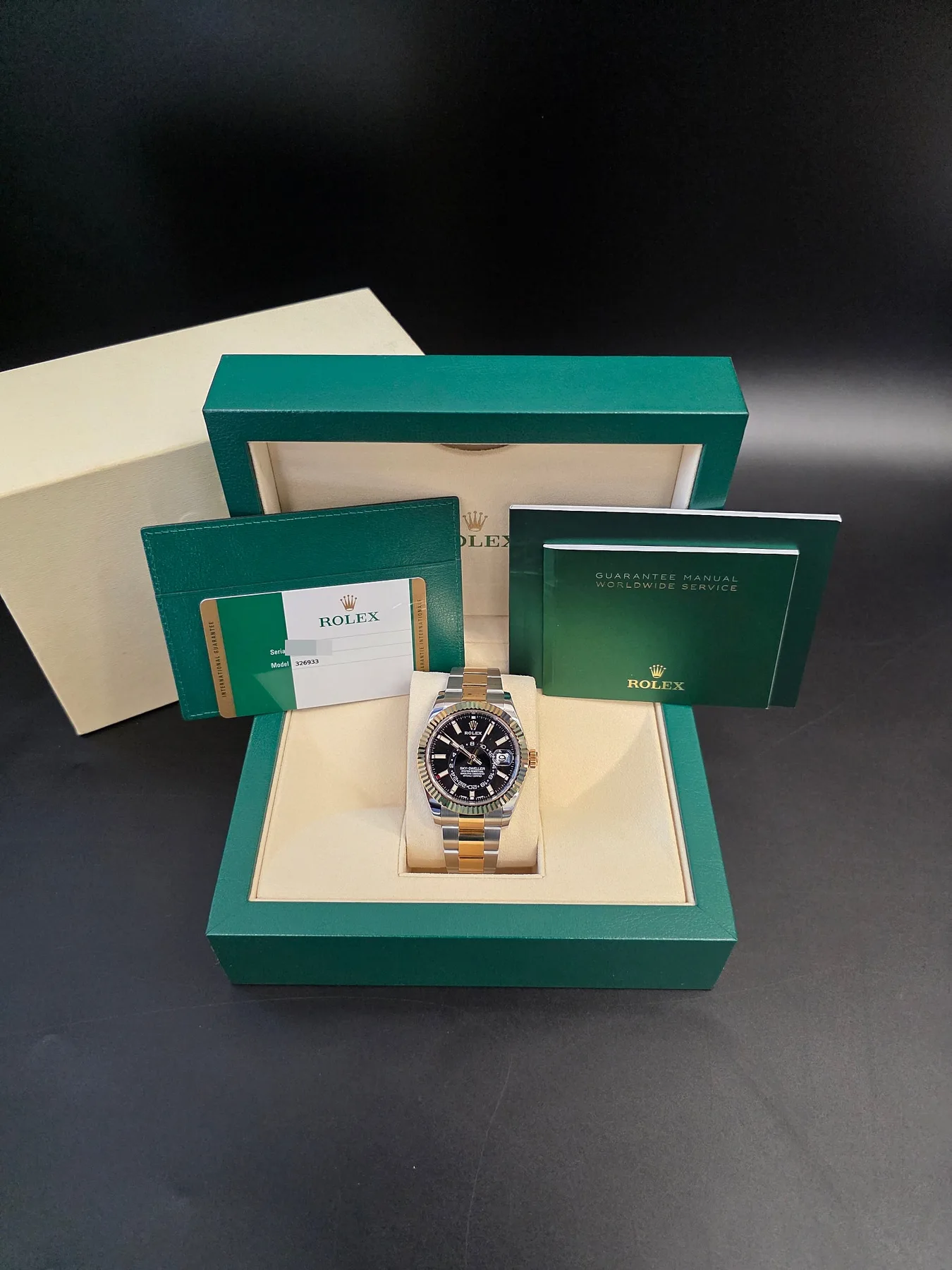 롤렉스 스카이드웰러 42mm 검판 오이스터 옐로우골드 콤비 2019 사진 4