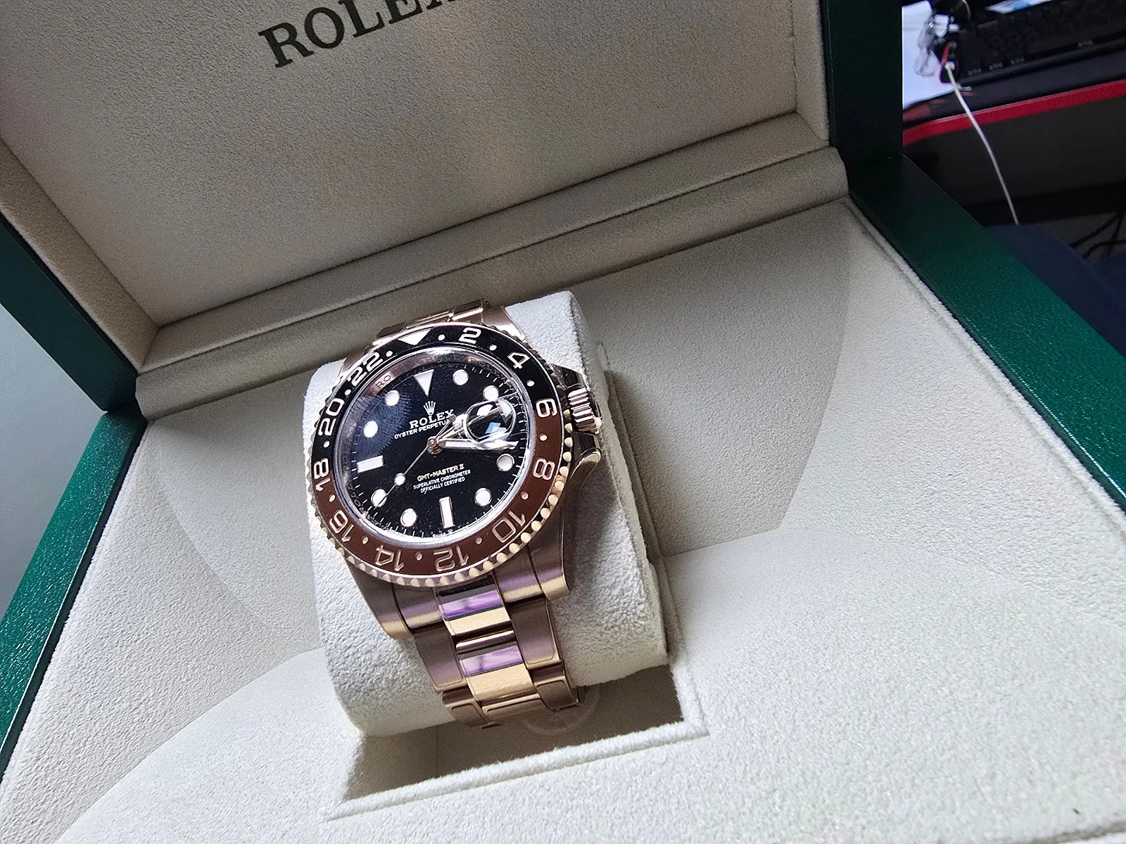 롤렉스 GMT 마스터2 루트비어 금통 2022 사진 4