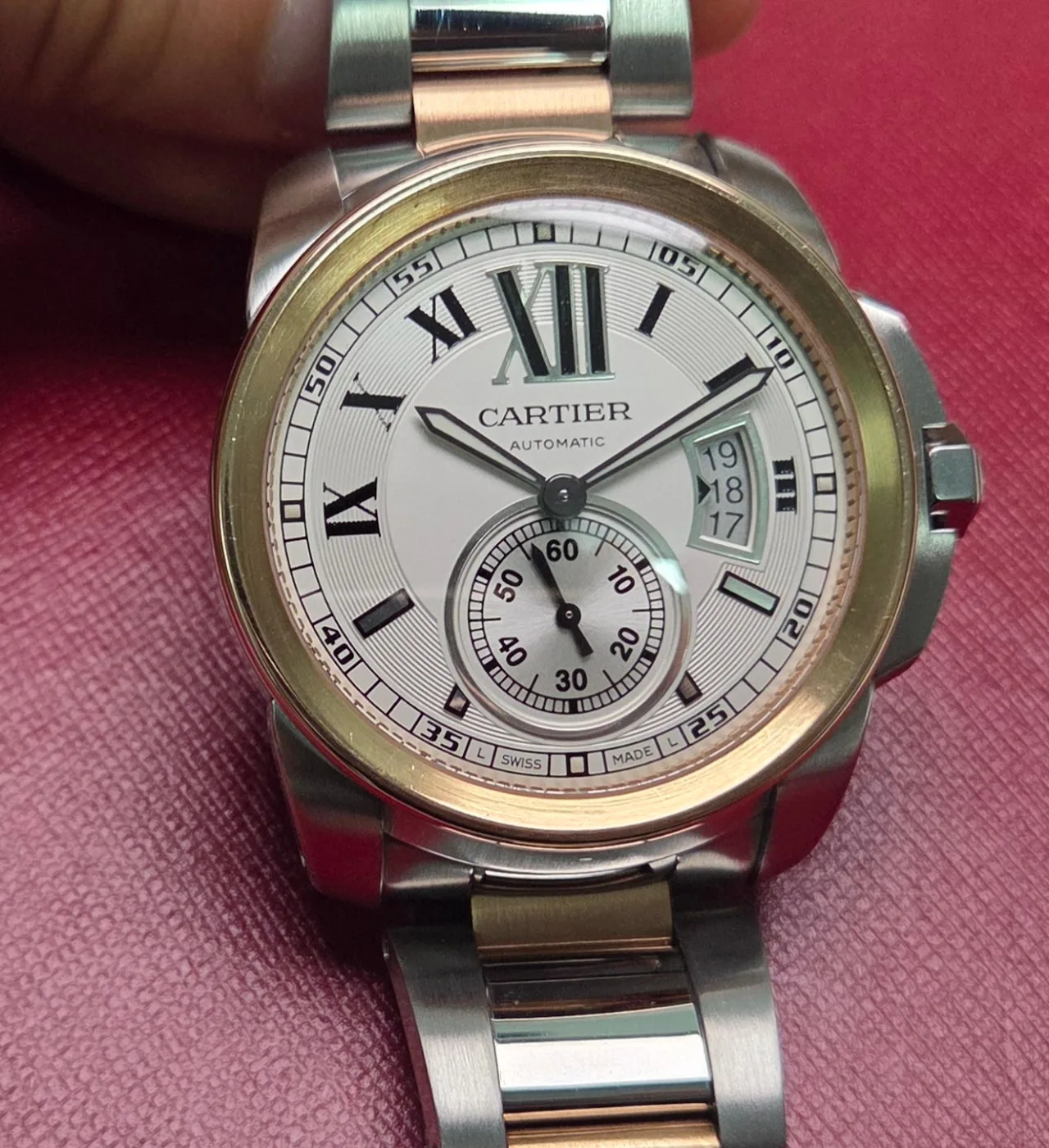 까르띠에 칼리브 드 18K콤비 42mm 오토매틱 브레이슬릿 2012 사진 1