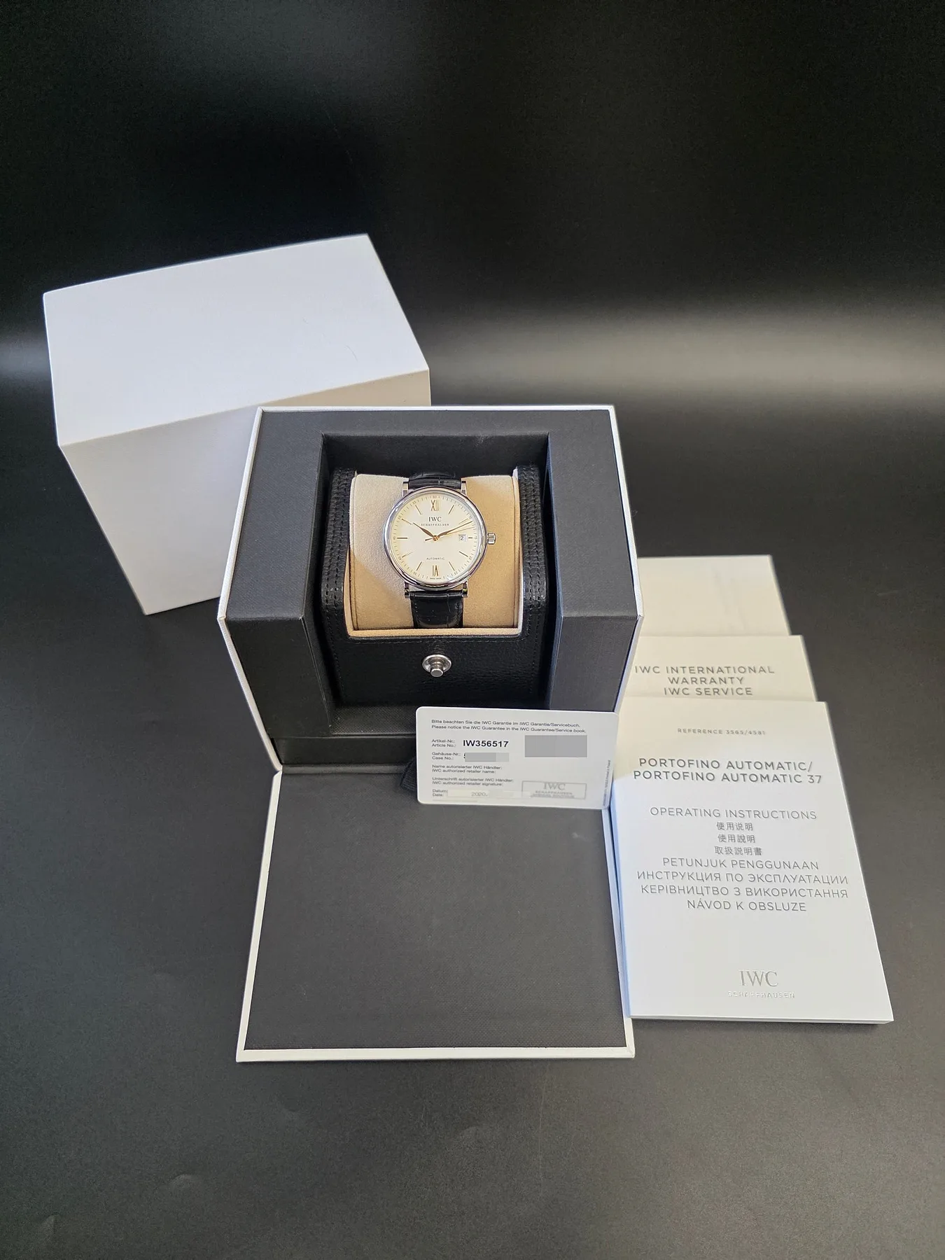 IWC 포르토피노 골드핸즈 오토매틱 40mm 2020 사진 3