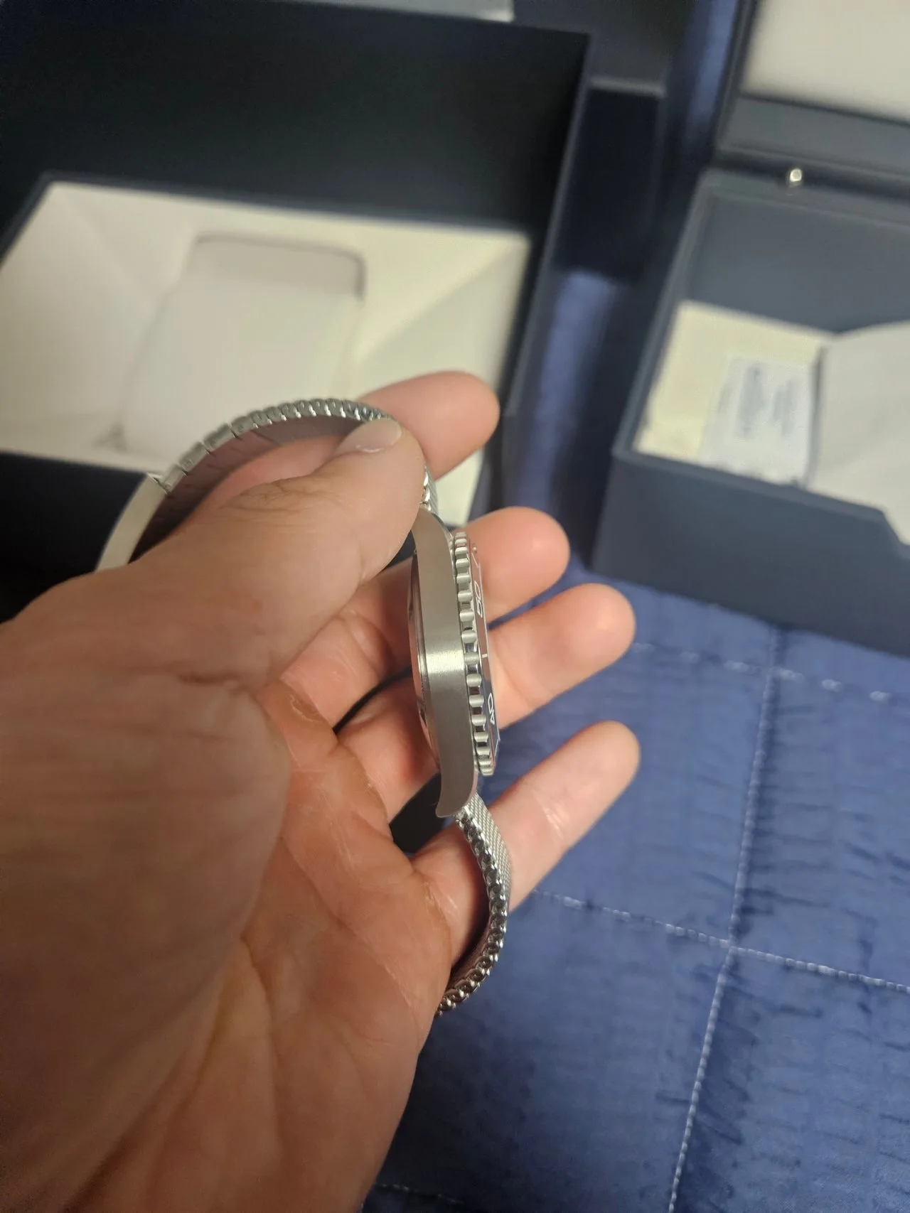 론진 하이드로콘퀘스트 39mm 그레이 메쉬 2026 사진 3