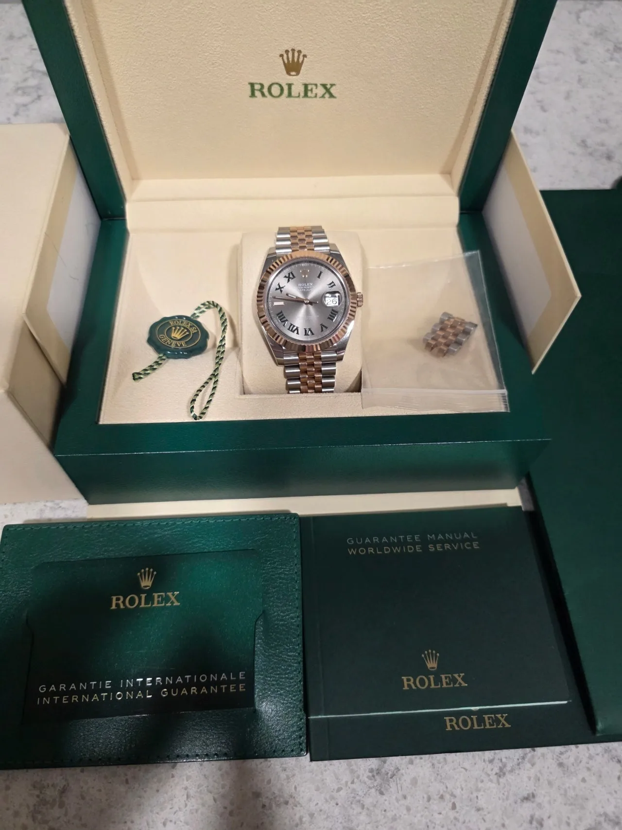 롤렉스 데이저스트 윔블던41미리 로즈골드콤비 2021 사진 6