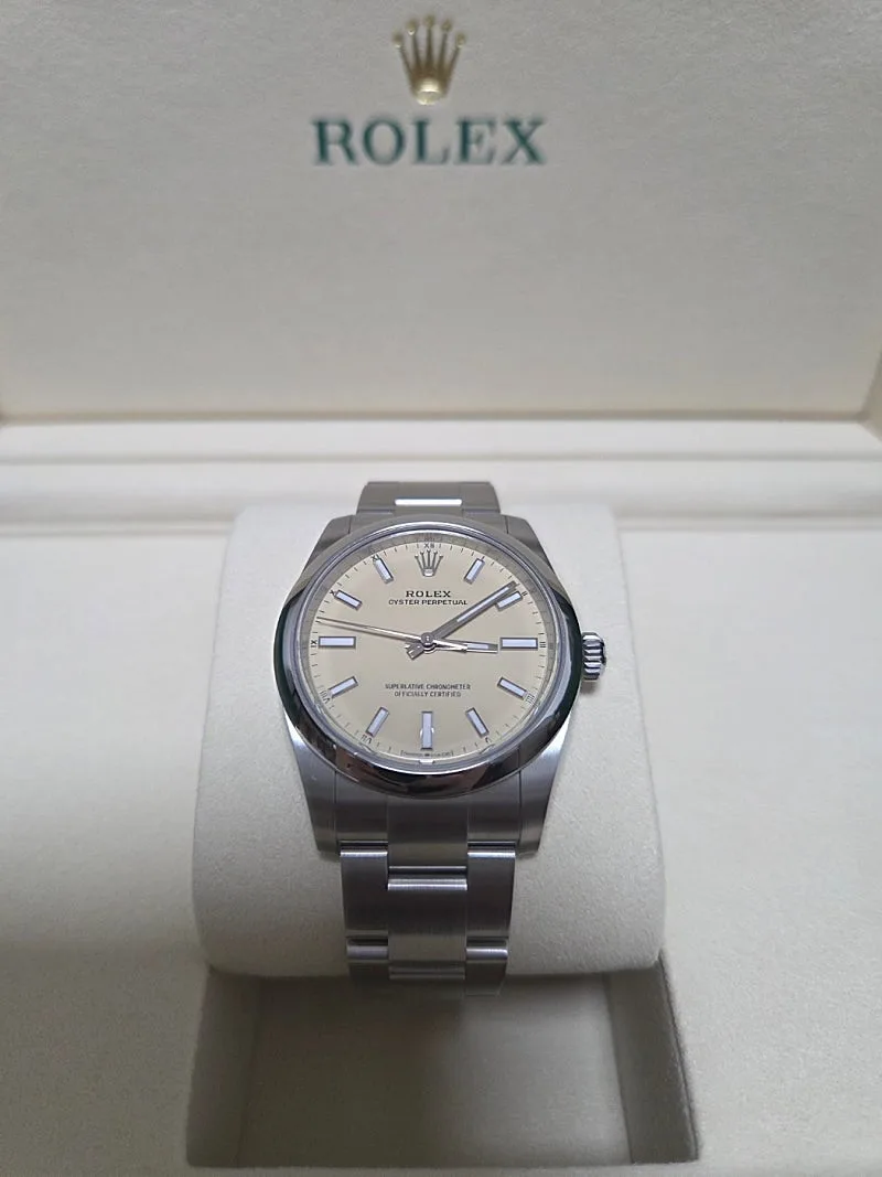 롤렉스 오이스터퍼페츄얼 OP34 베이지 34mm 2026 사진 1