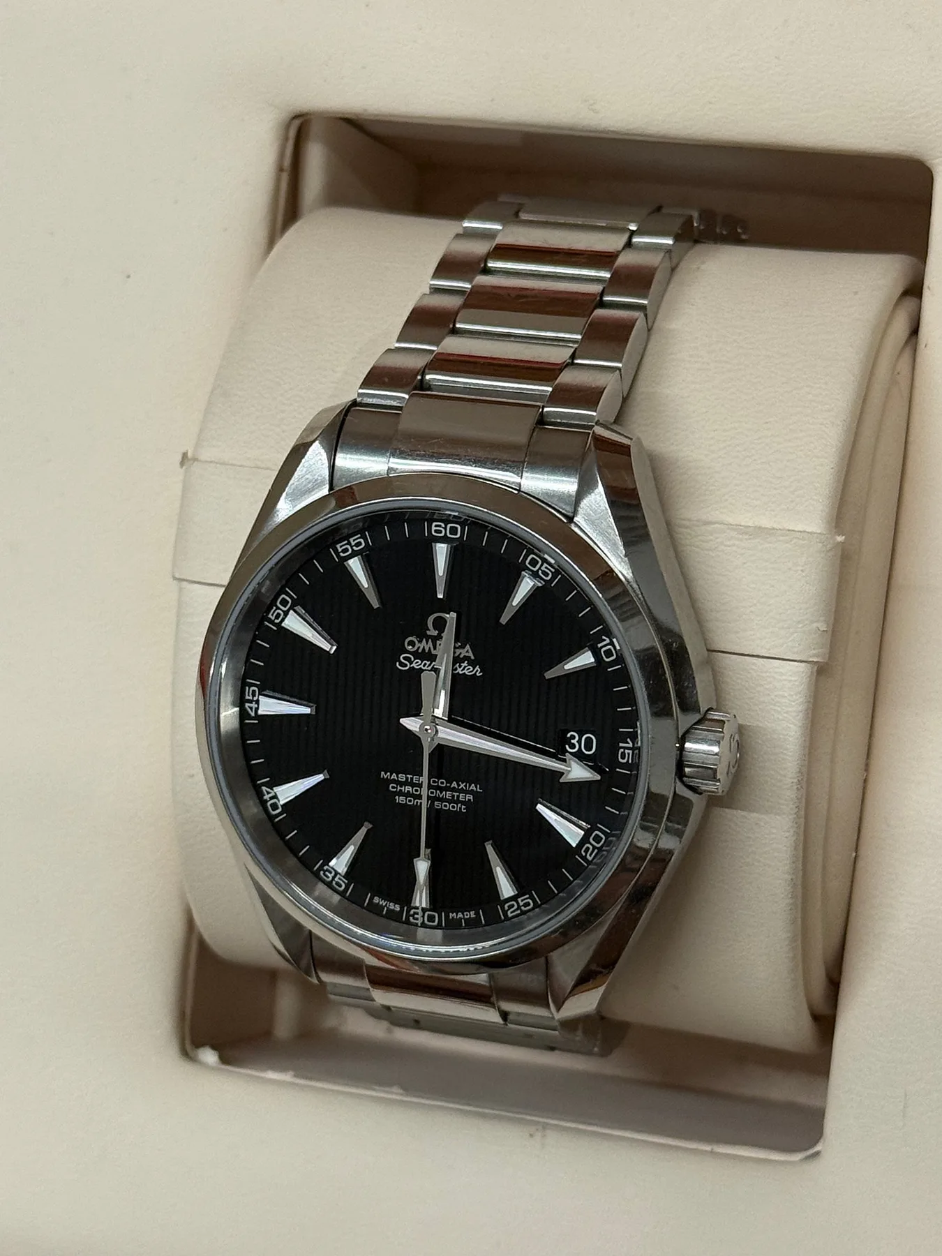 오메가 씨마스터 아쿠아테라 41mm 오토매틱 2018 사진 3