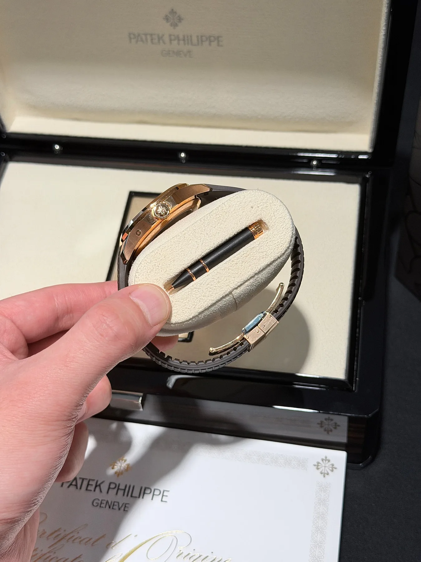 파텍필립 아쿠아넛 트래블타임 5164R-001 브라운 40.8mm 2023 사진 4