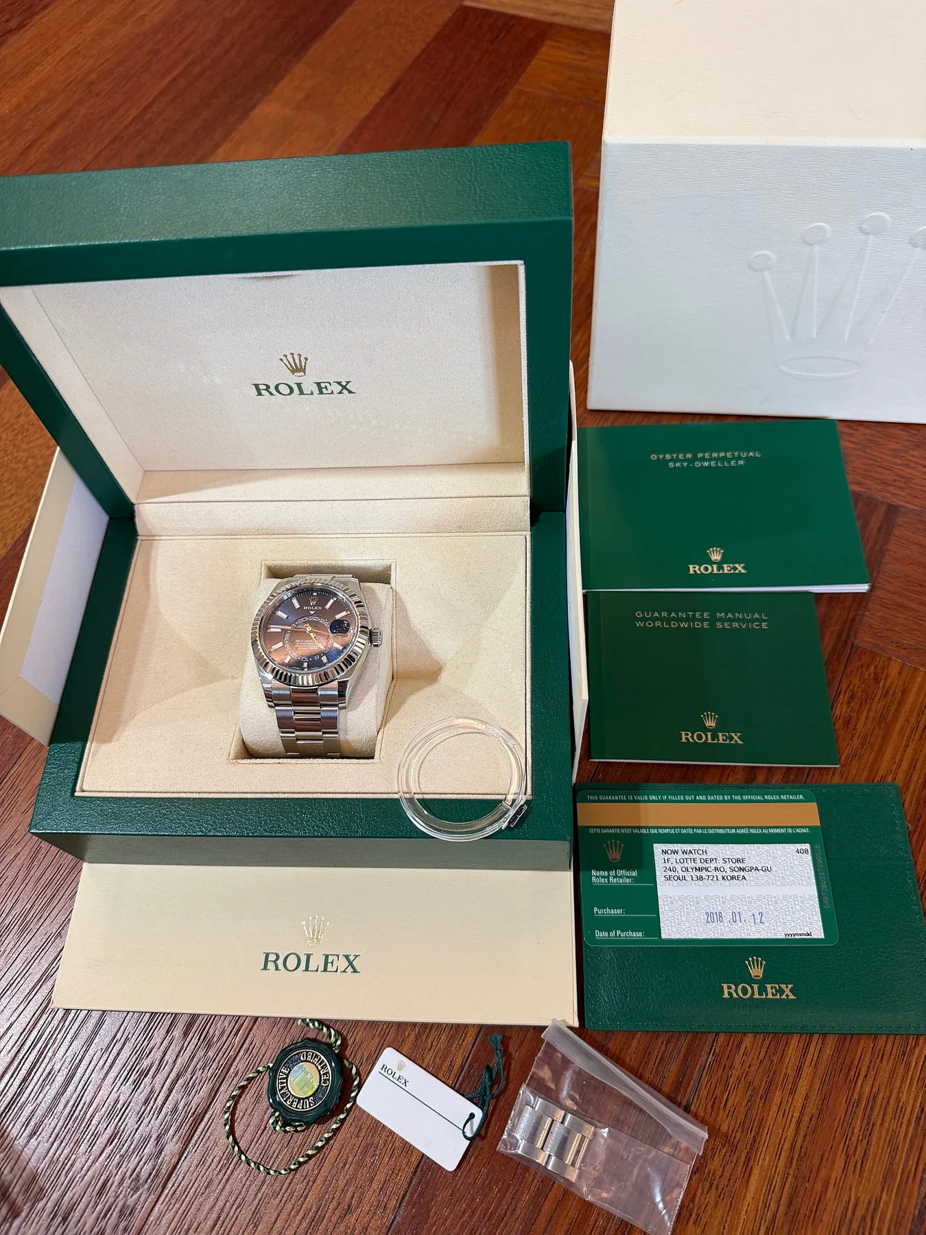 롤렉스 스카이드웰러 청판 오이스터 42mm 326934 2018 사진 1