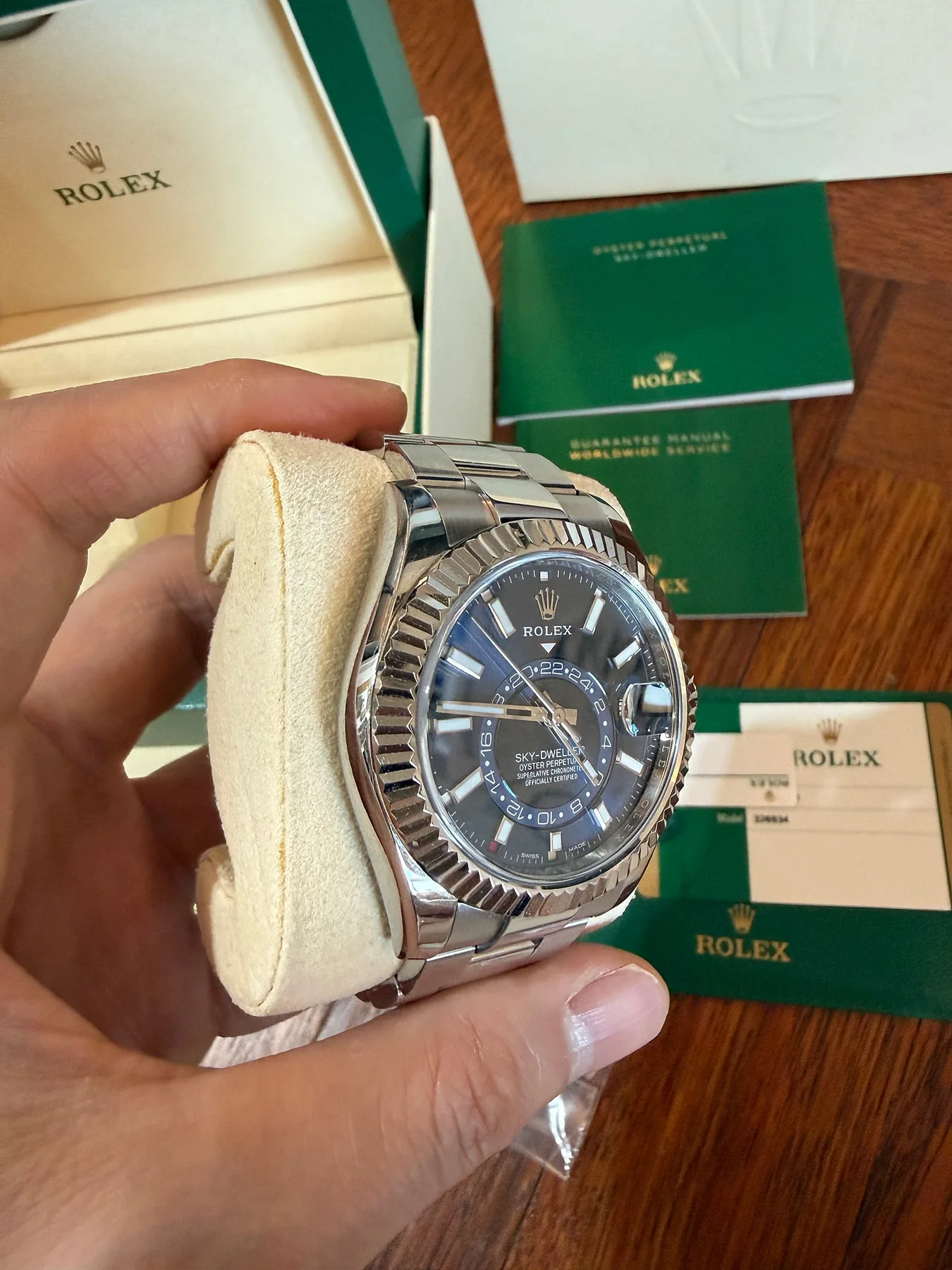 롤렉스 스카이드웰러 청판 오이스터 42mm 326934 2018 사진 3