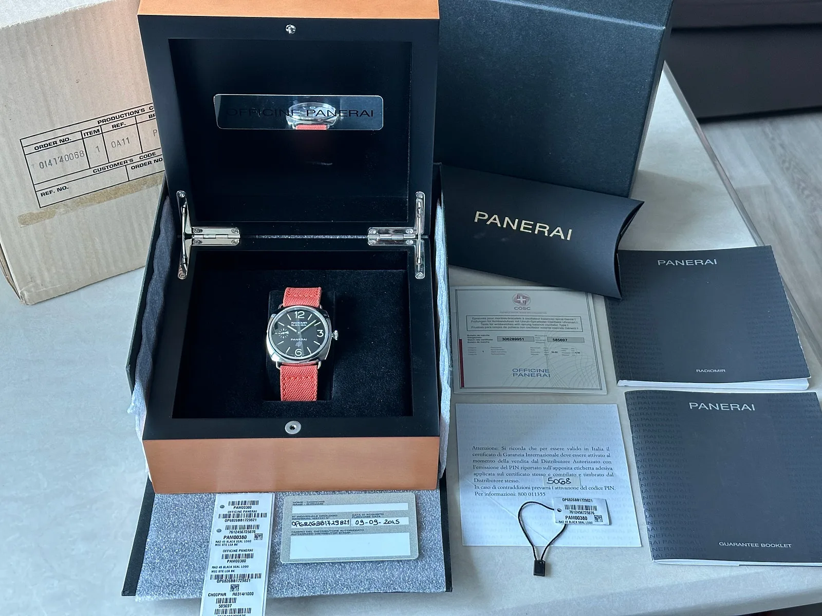 파네라이 라디오미르 블랙씰 PAM00380 2015 사진 1
