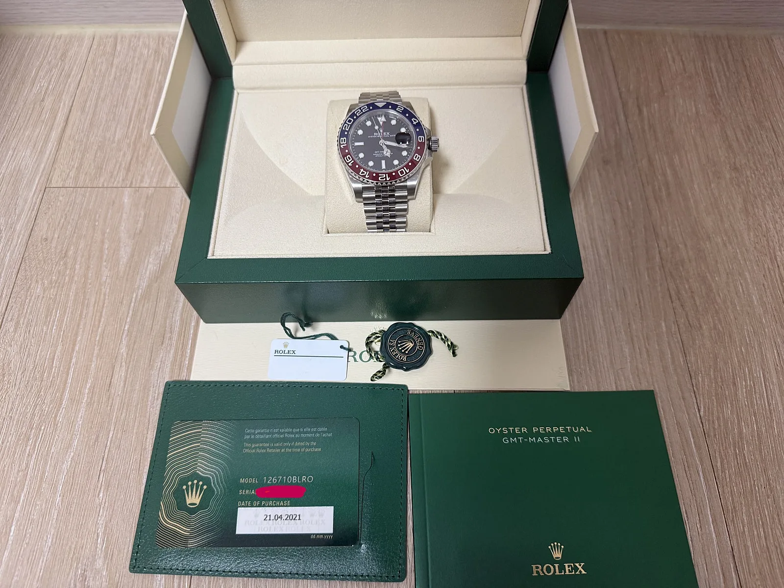 롤렉스 GMT-MASTER II 펩시 126710BLRO 2021 사진 4