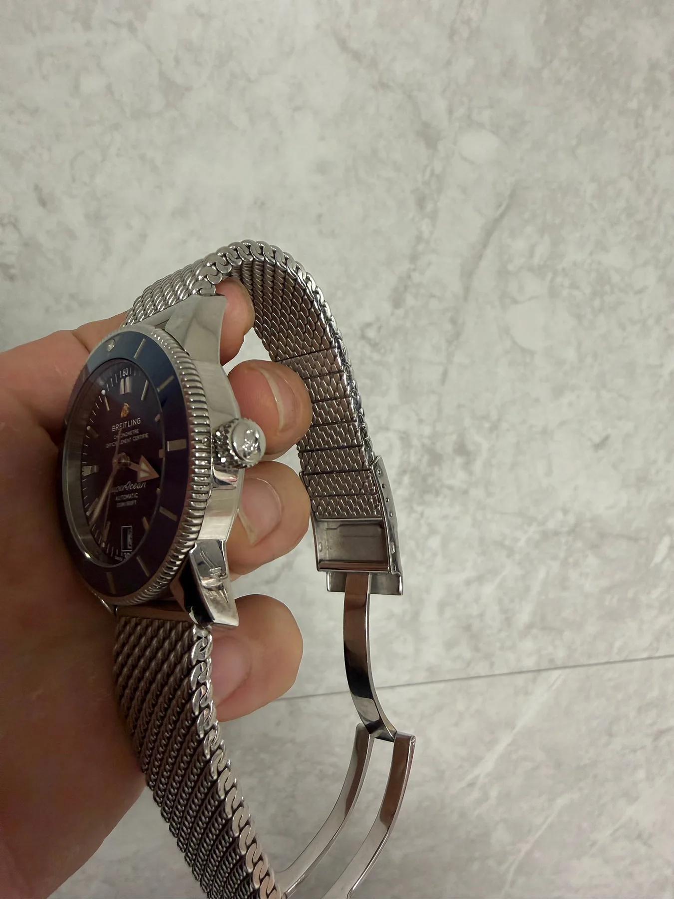 브라이틀링 슈퍼오션 헤리티지 42mm 블루 2020 사진 4