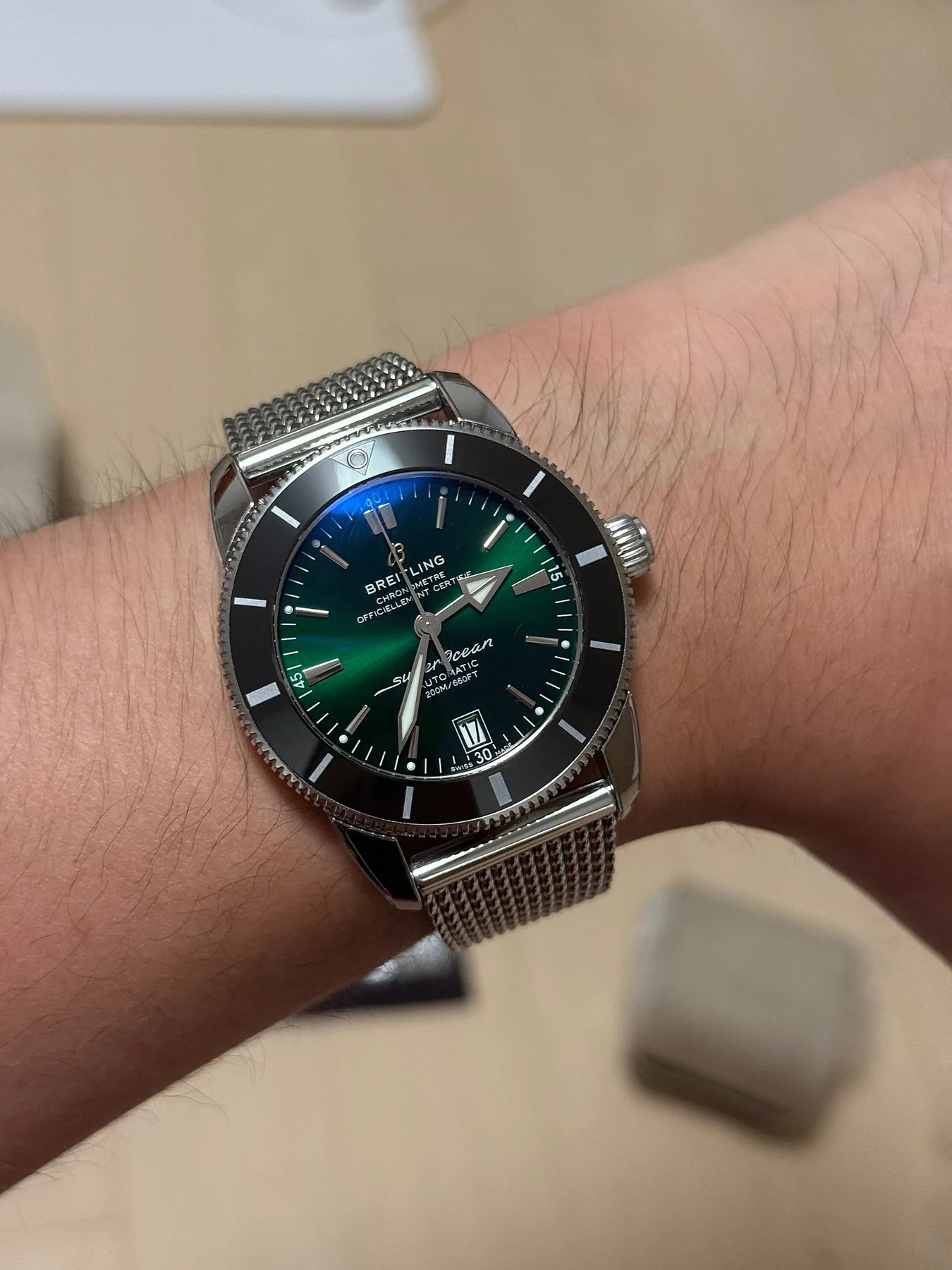 브라이틀링 슈퍼오션 헤리티지2 42mm 그린 2022 사진 8