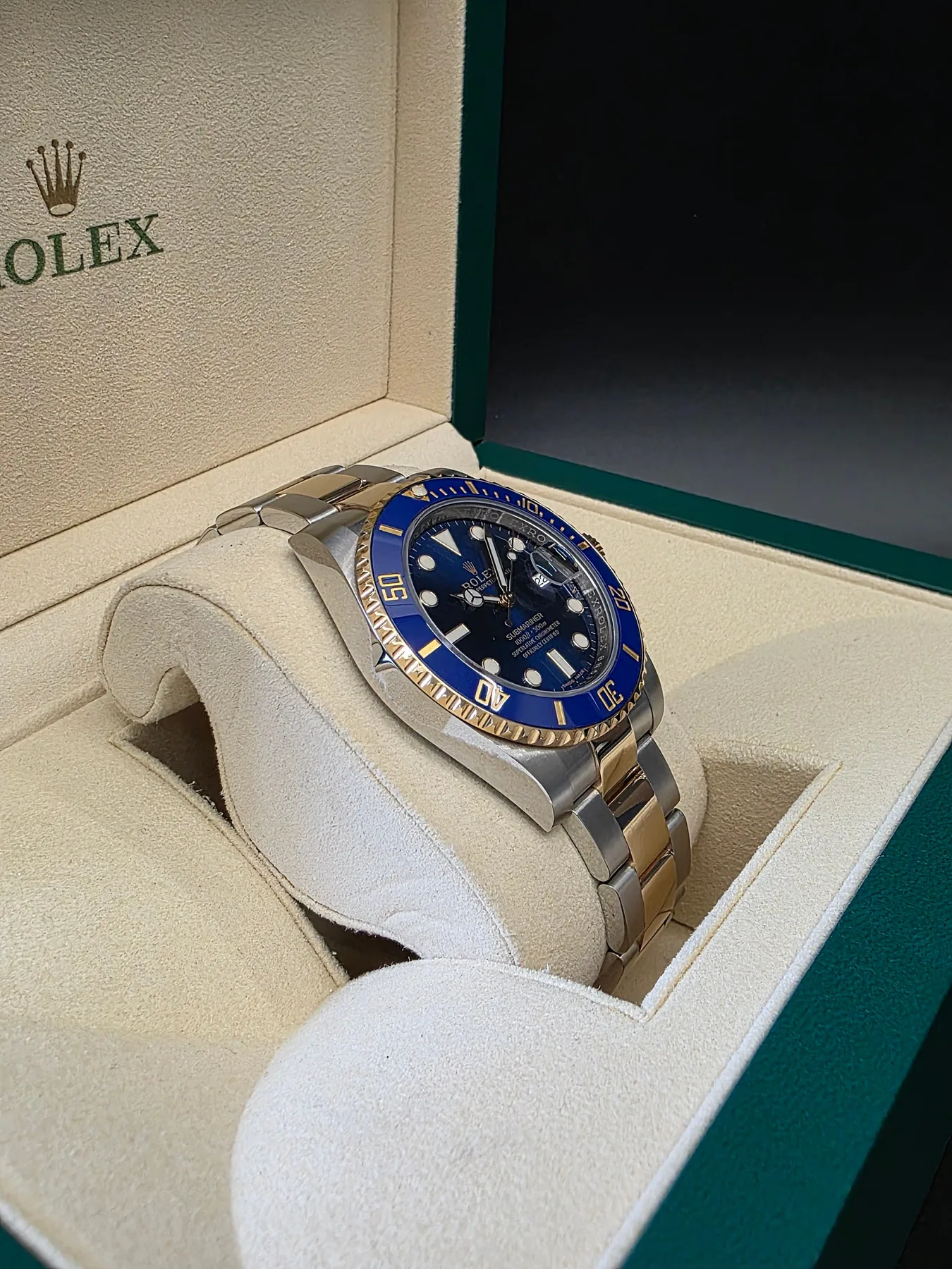 롤렉스 서브마리너 40mm 청판 옐로우골드 콤비 116613LB 2019 사진 6