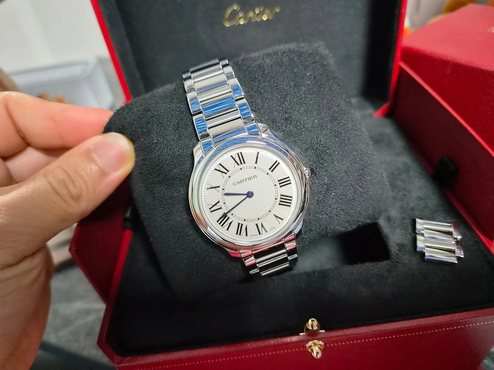 까르띠에 롱드 머스트 36mm 브레이슬릿 쿼츠 2025 사진 2