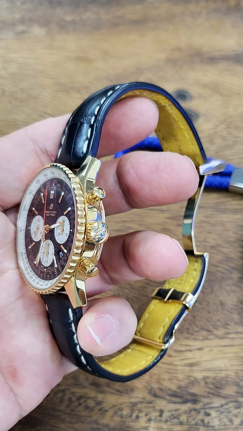 브라이틀링 네비타이머 43mm 로즈골드 금통 디버클 2019 사진 5