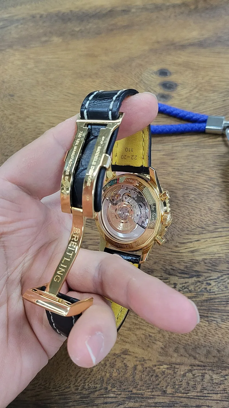 브라이틀링 네비타이머 43mm 로즈골드 금통 디버클 2019 사진 6