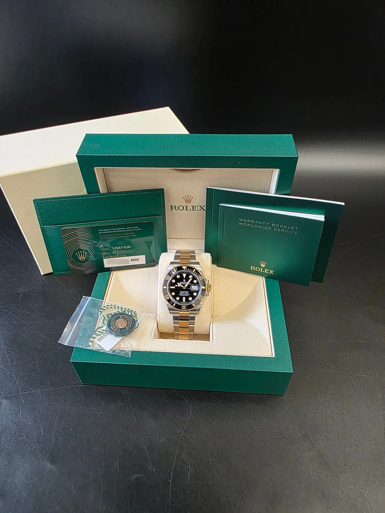 롤렉스 서브마리너 41mm 검판 옐로우골드 콤비 2022 사진 3