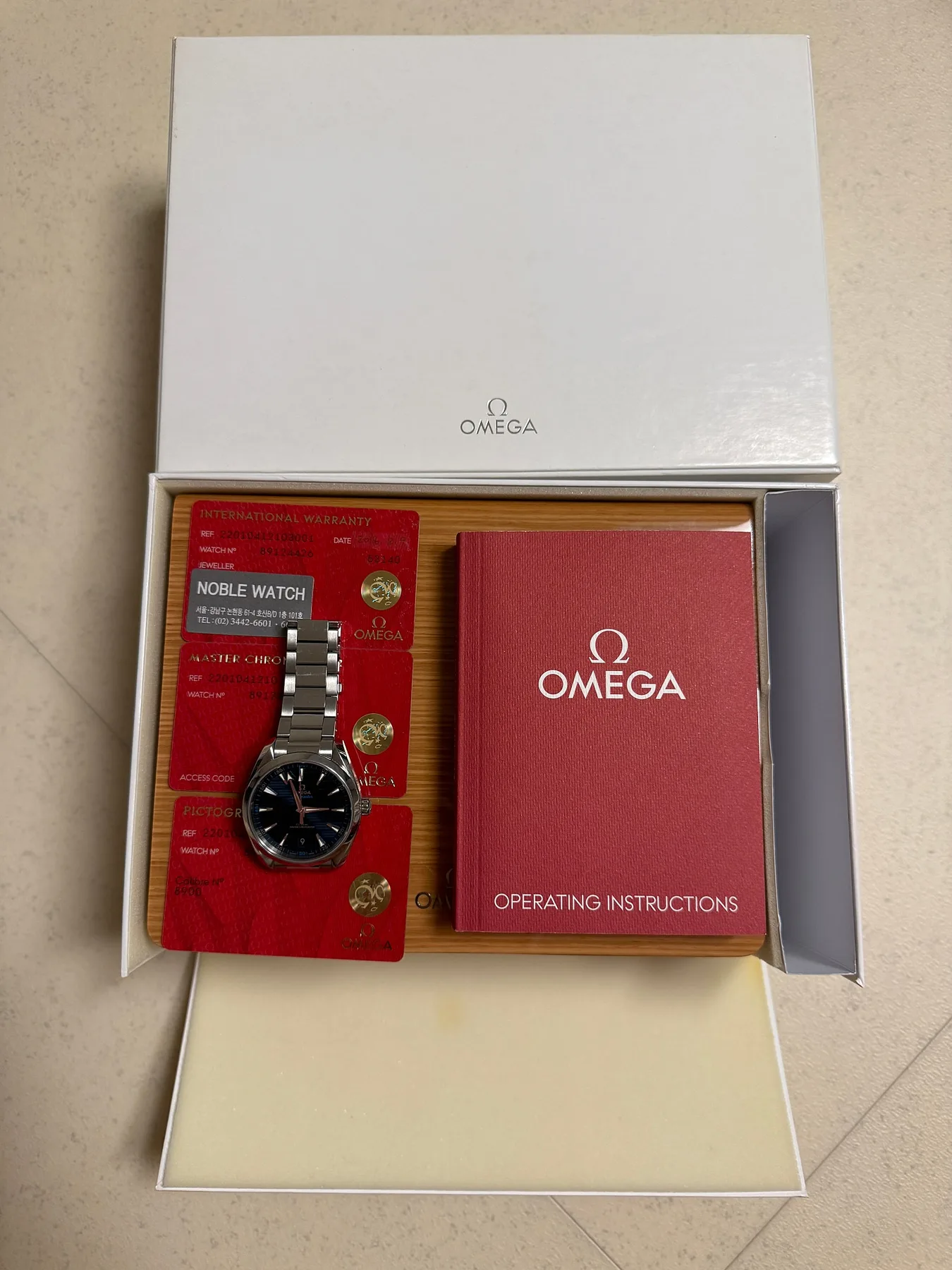 오메가 씨마스터 아쿠아테라 청판 41mm 2019 사진 6