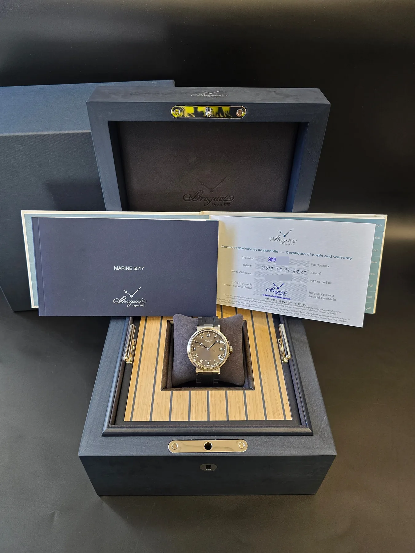 브레게 마린 40mm 그레이 티타늄 2019 사진 3