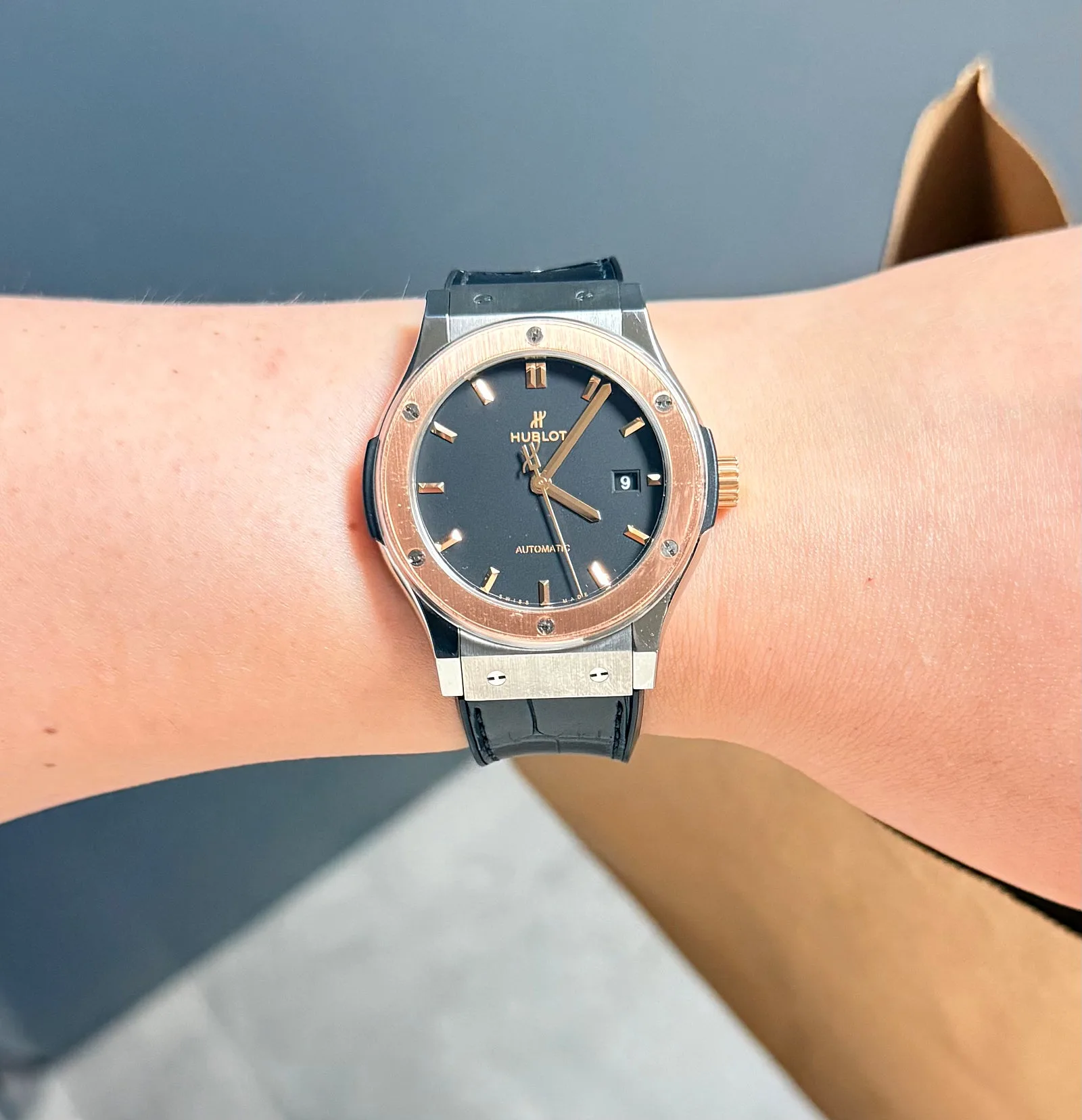 위블로 클래식 퓨전 티타늄 18K 로즈골드 콤비 42mm 2022 사진 4