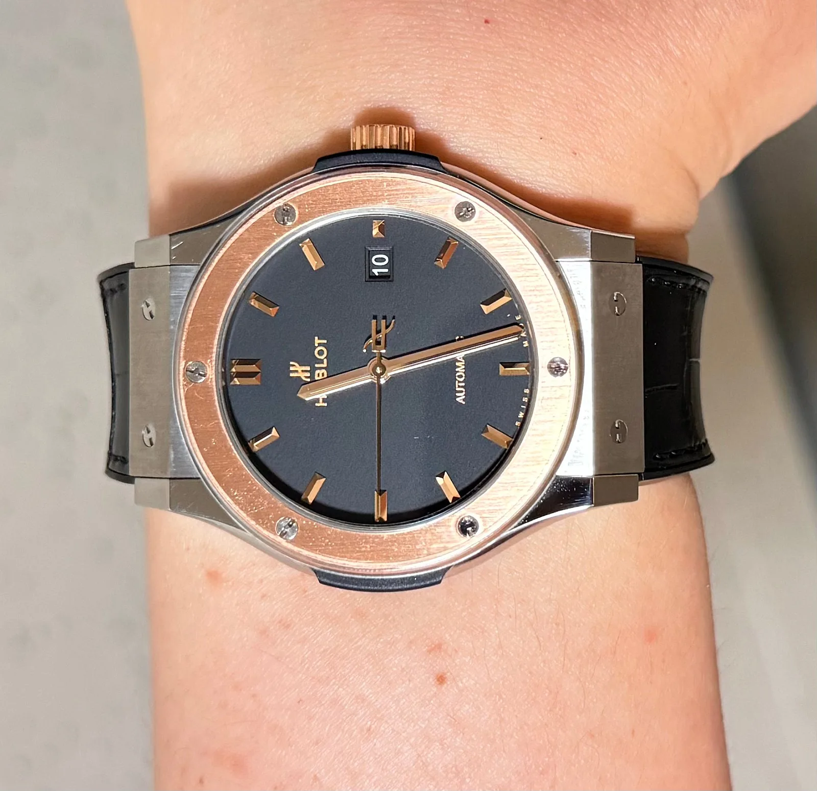 위블로 클래식 퓨전 티타늄 18K 로즈골드 콤비 42mm 2022 사진 5