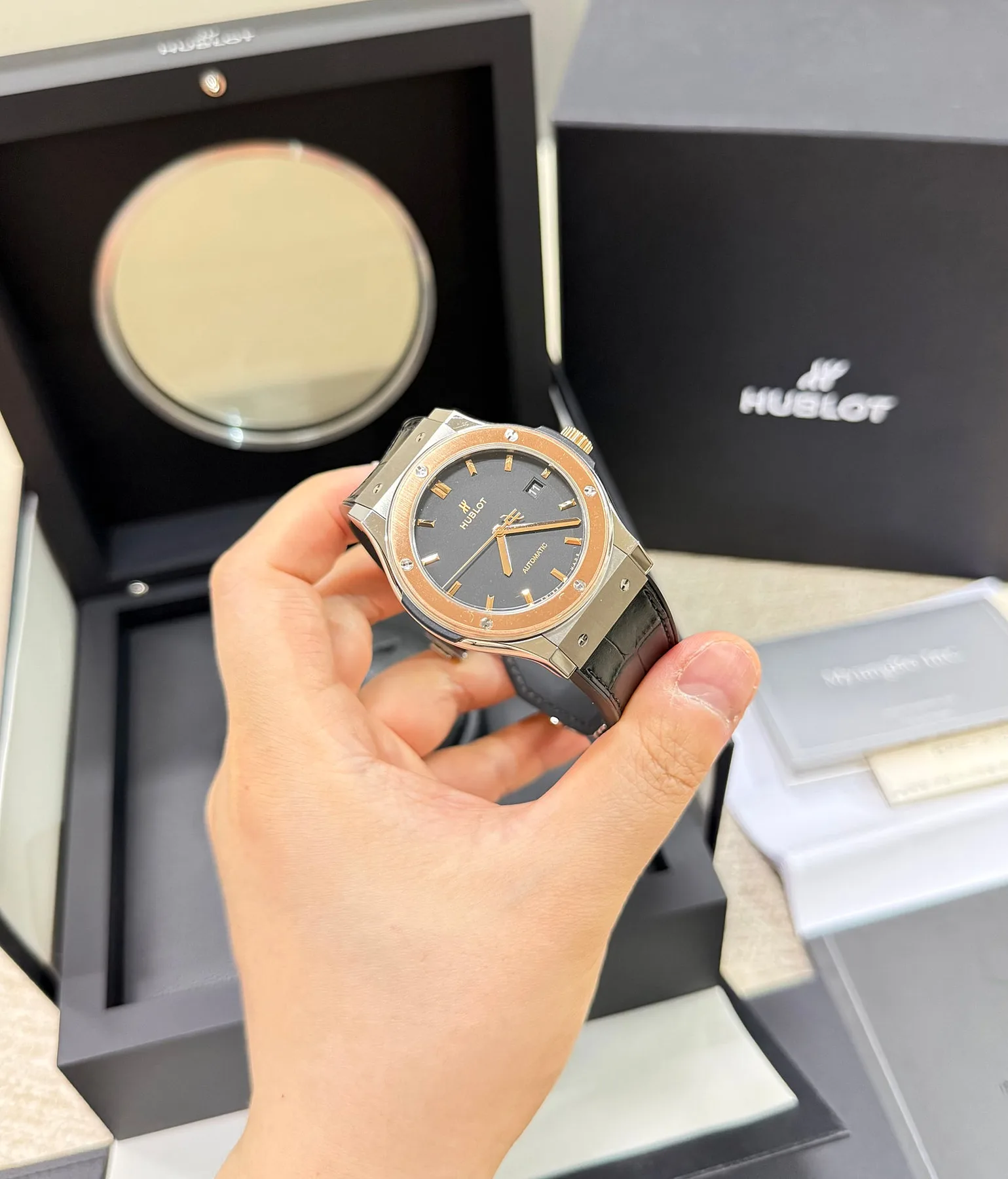 위블로 클래식 퓨전 티타늄 18K 로즈골드 콤비 42mm 2022 사진 8
