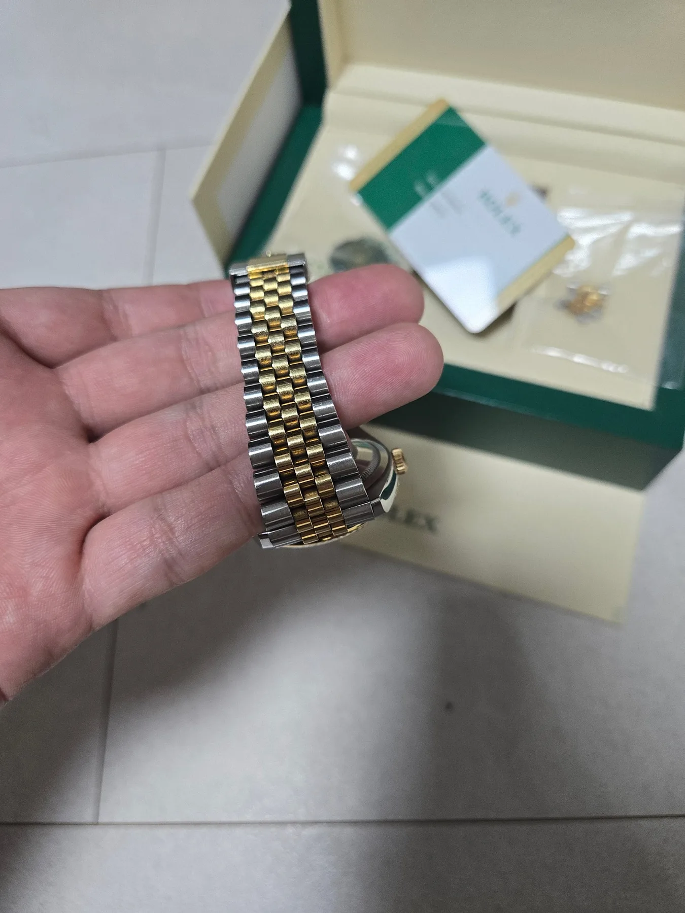롤렉스 데이저스트 36mm 올리브그린 69다이아 126233 2019 사진 6