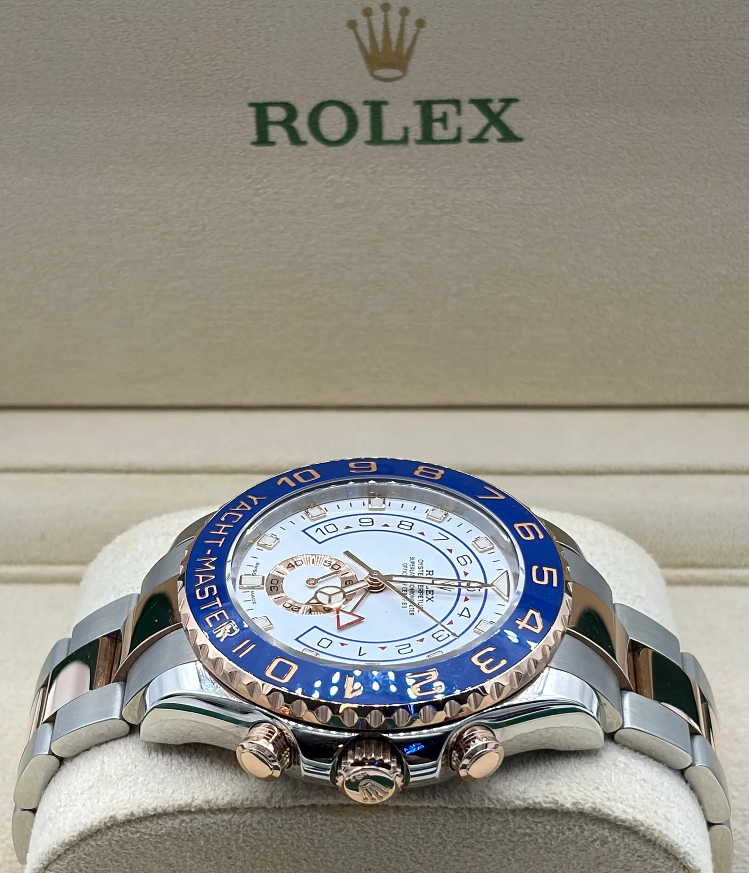롤렉스 요트마스터2 로즈골드 콤비 벤츠 핸즈 44mm 2021 사진 4