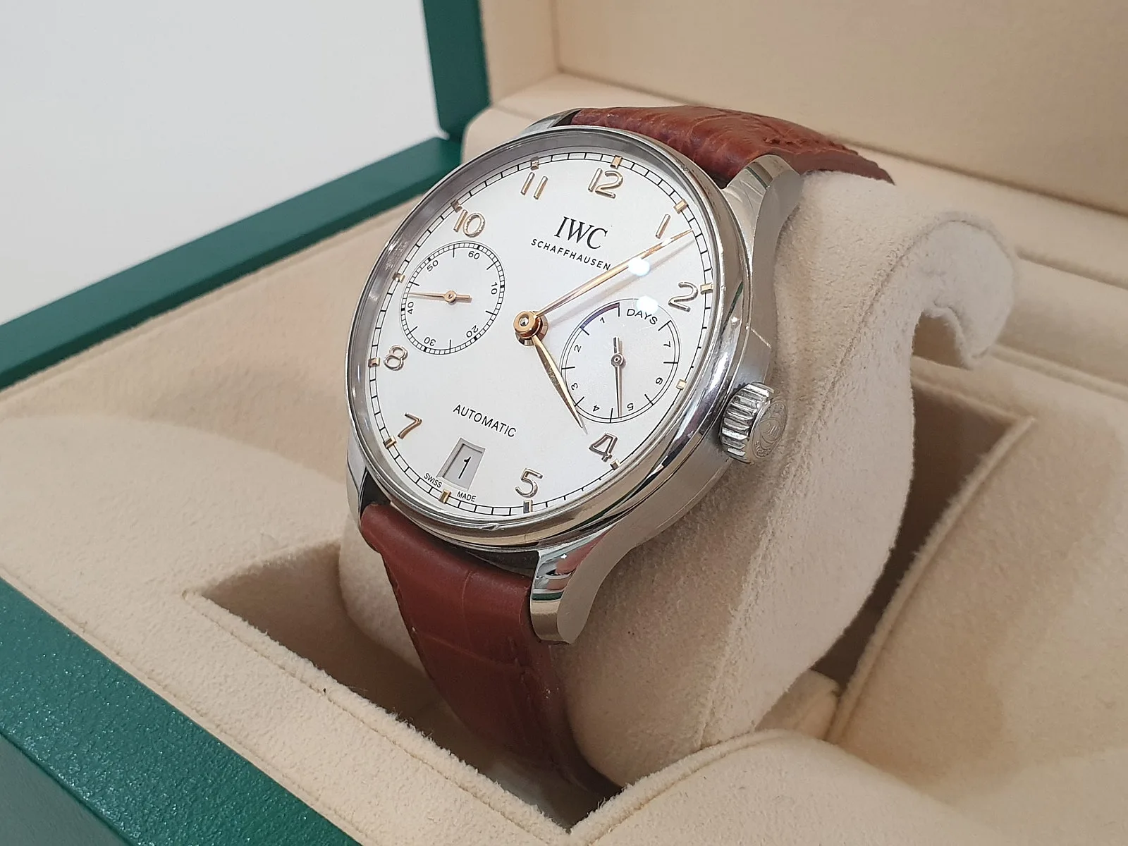IWC 포르투기저 세븐데이즈 스틸 골드핸즈 500704 2019 사진 2