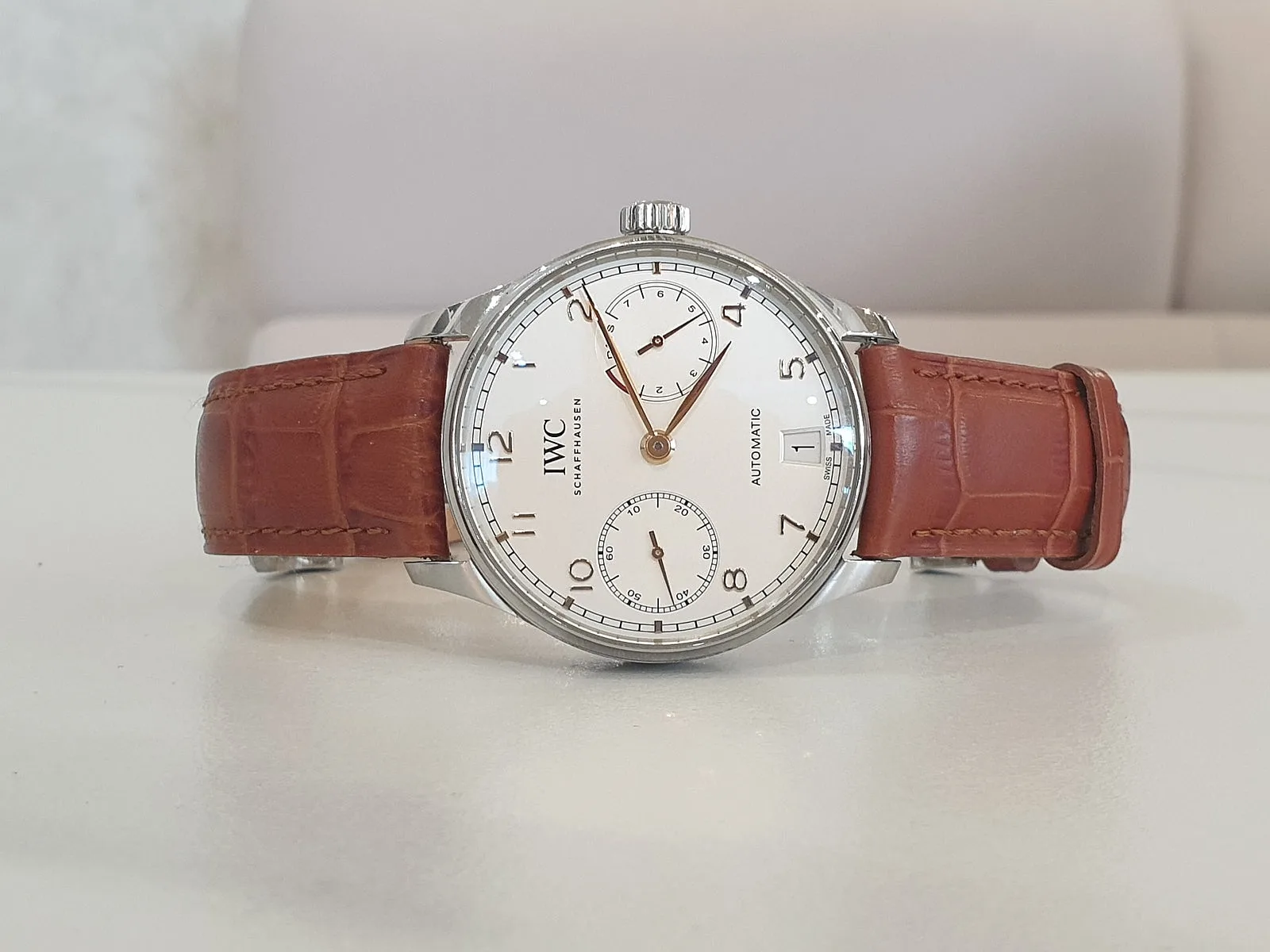 IWC 포르투기저 세븐데이즈 스틸 골드핸즈 500704 2019 사진 5