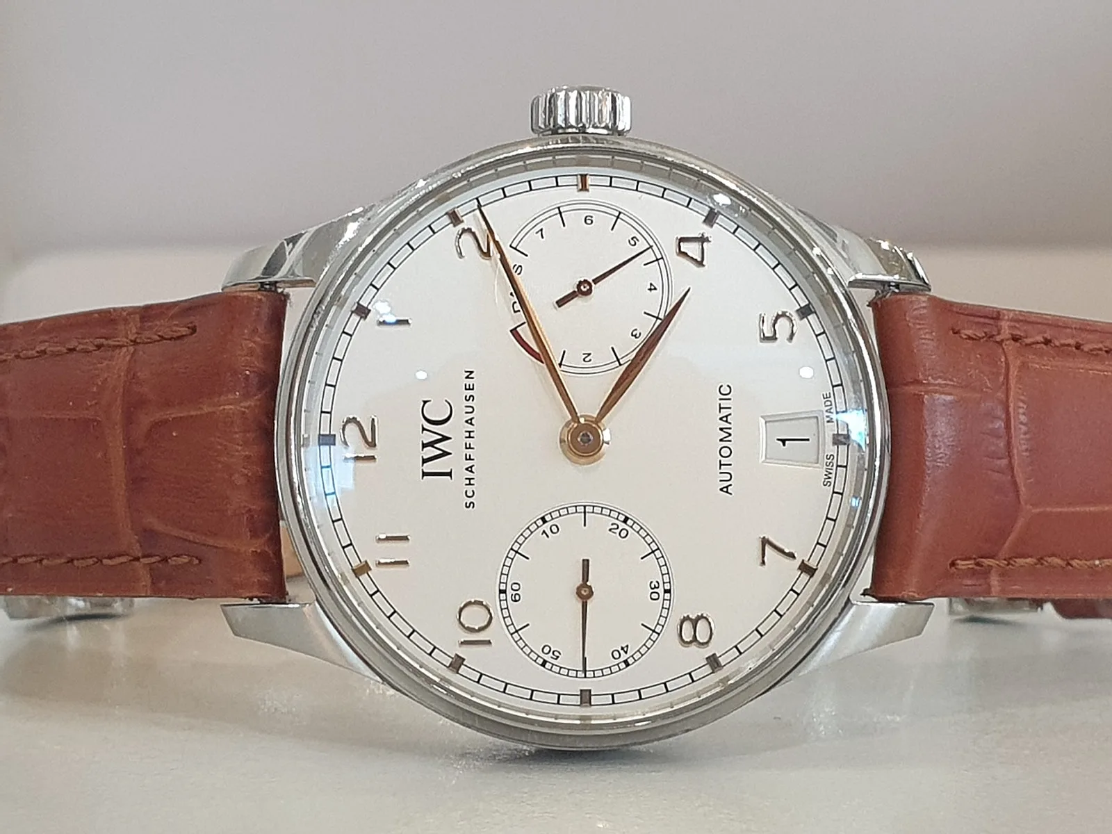 IWC 포르투기저 세븐데이즈 스틸 골드핸즈 500704 2019 사진 6