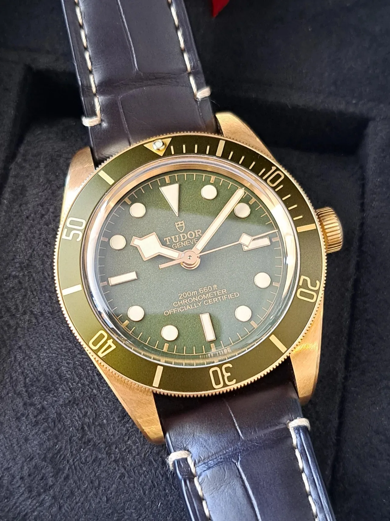 튜더 블랙베이 58 18k 녹금 39mm 2024 사진 8