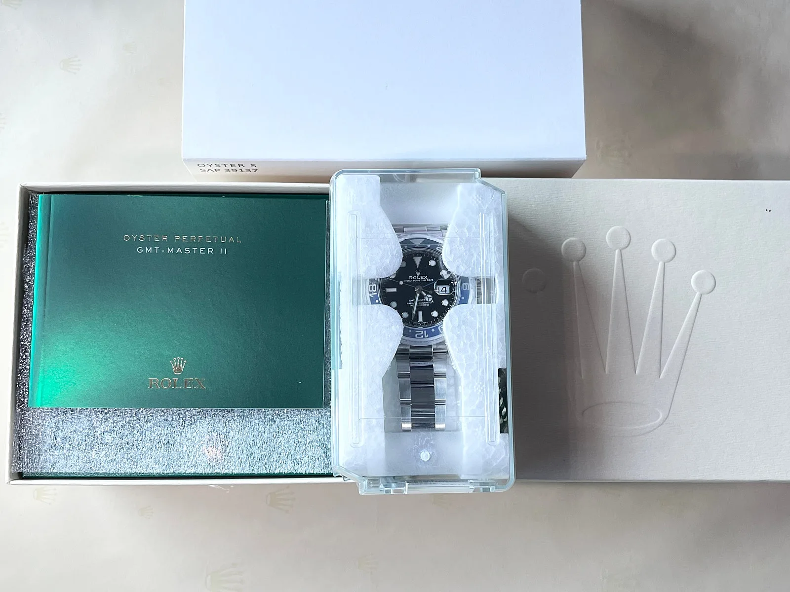 롤렉스 GMT-MASTER ll 베트맨 미사용(NOS) 팩토리풀셋 2019 사진 5
