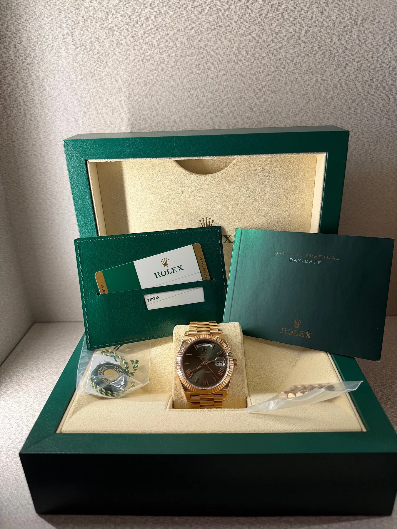 롤렉스 데이데이트 올리브그린 228235 2018 사진 5