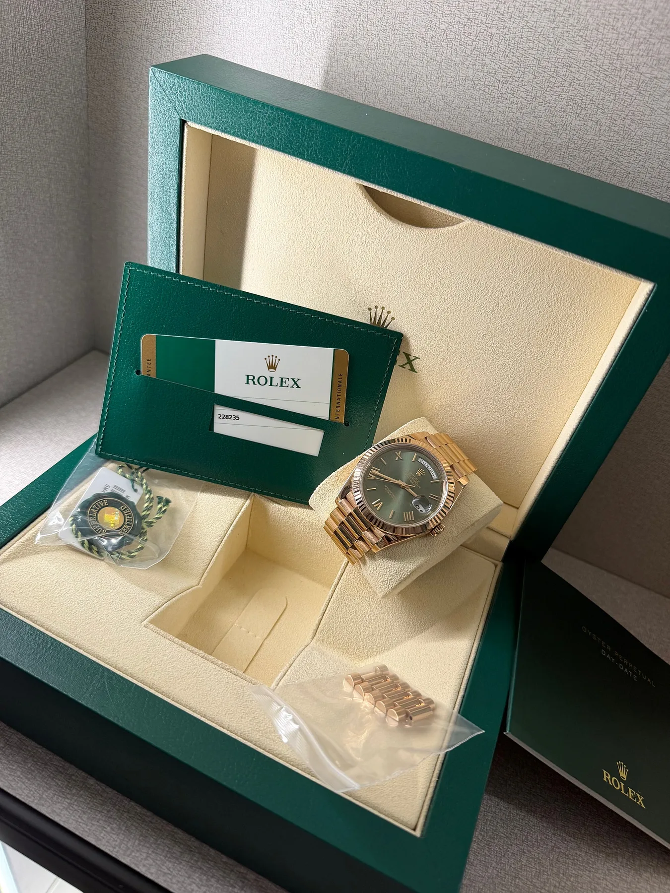 롤렉스 데이데이트 올리브그린 228235 2018 사진 7