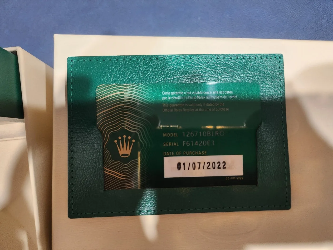 롤렉스 GMT마스터 126710BLRO 2022 사진 6