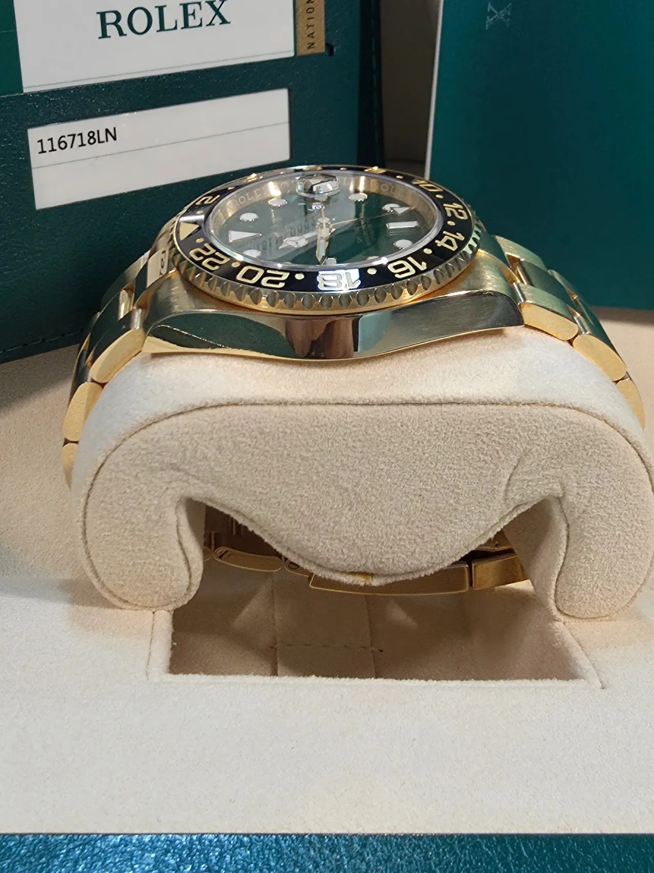 롤렉스 GMT-Master II 116718LN 녹금 2016 사진 3