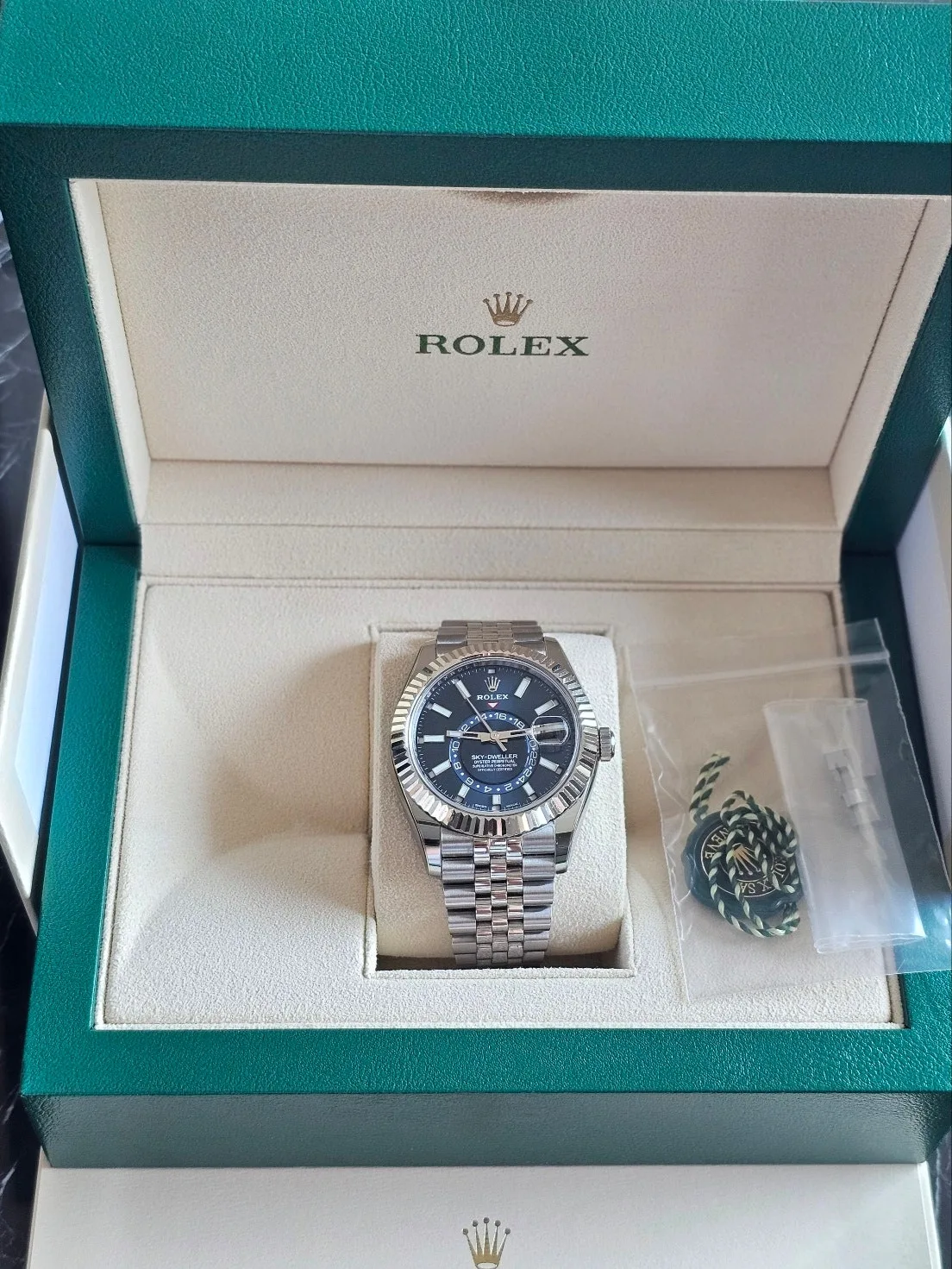 롤렉스 오이스터 스칼럼버스 청판 쥬빌레 42mm 2023 사진 4