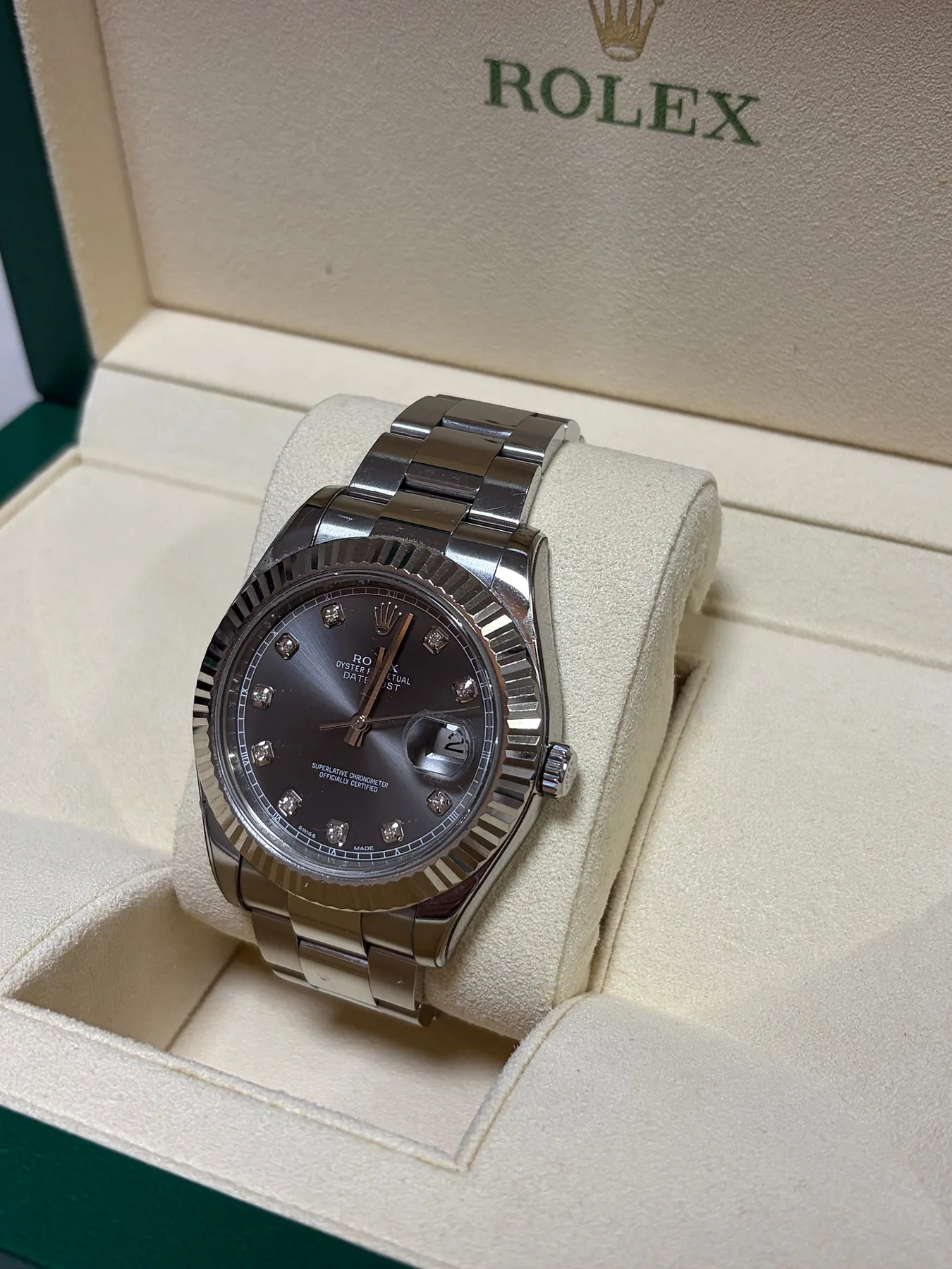 롤렉스 데이저스트 그레이다이얼 41mm 텐포인트 116334 2015 사진 1