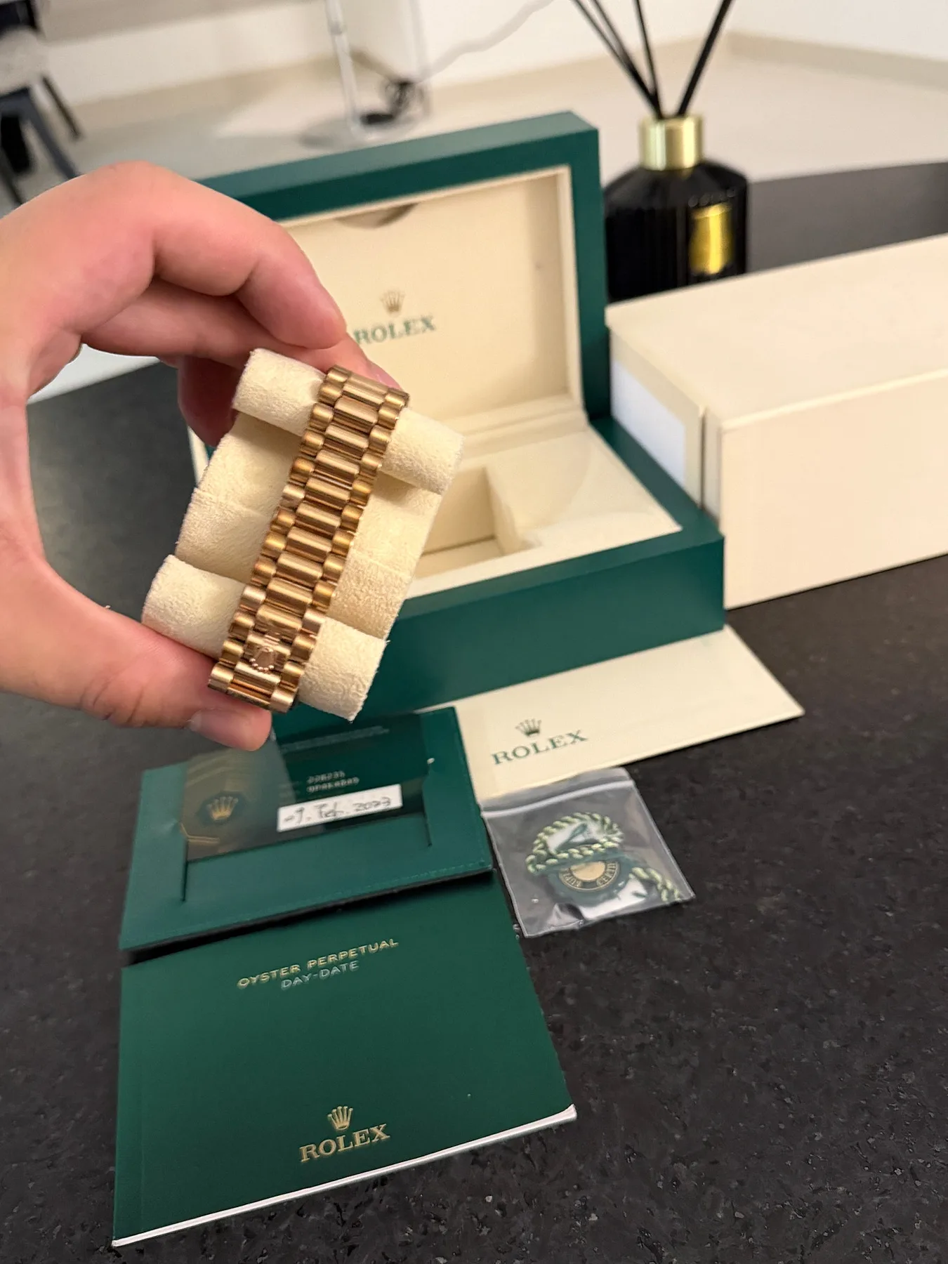 롤렉스 데이데이트 올리브그린 로즈골드 40mm 2023 사진 2