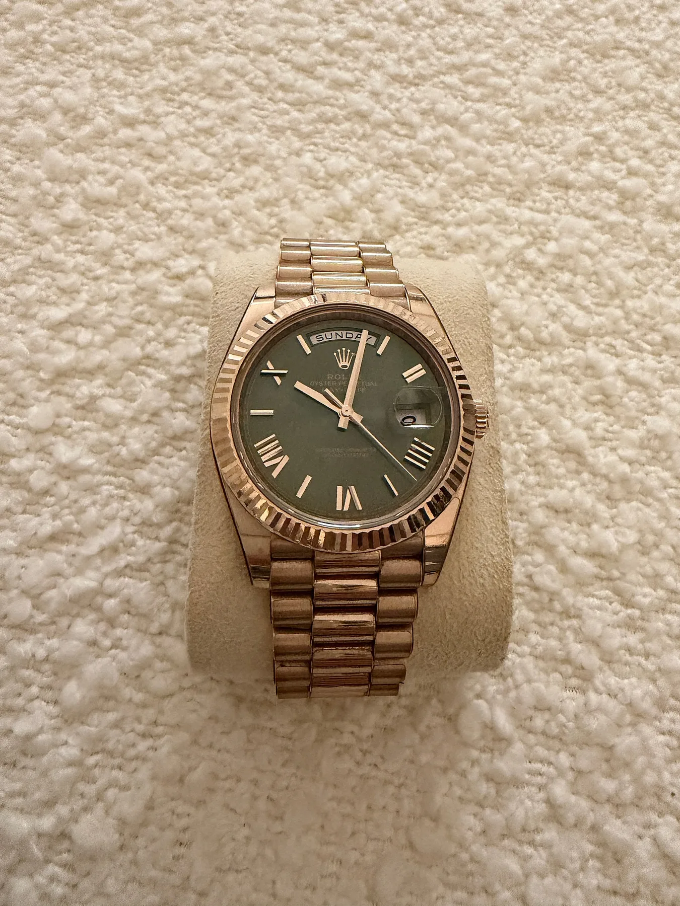 롤렉스 데이데이트 올리브그린 로즈골드 40mm 2023 사진 5