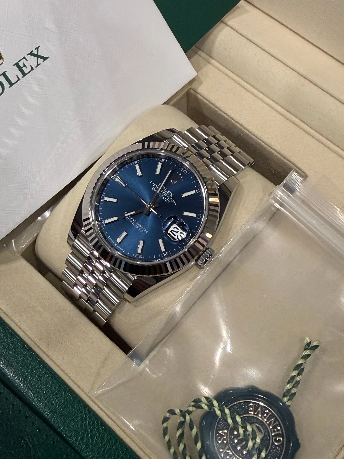 롤렉스 데이저스트 41mm 청판 플루티드 쥬빌레 2026 사진 4